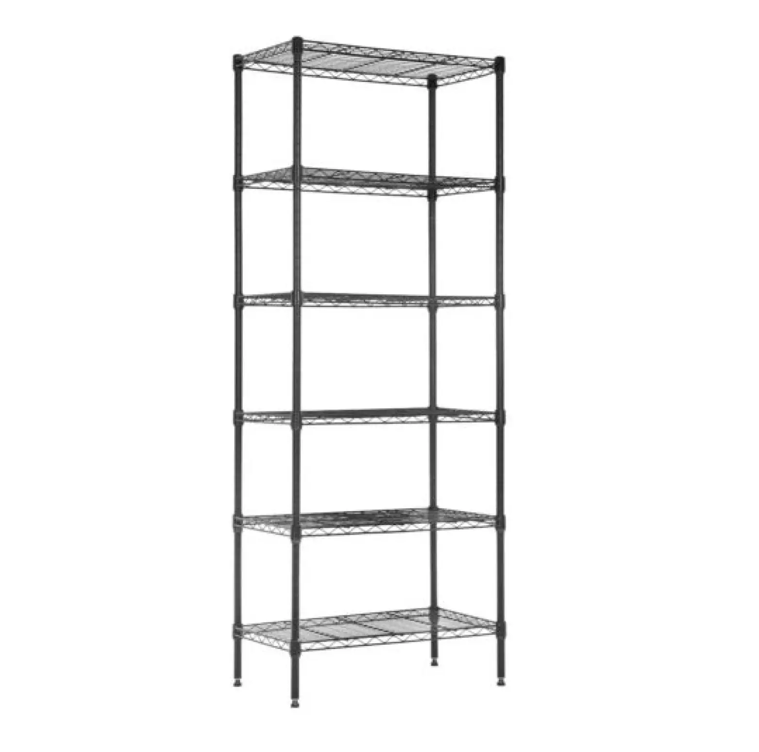 6 Tier Wire Shelving Unit Adjustable Storage Shelves Metal Shelf Utility Shelf