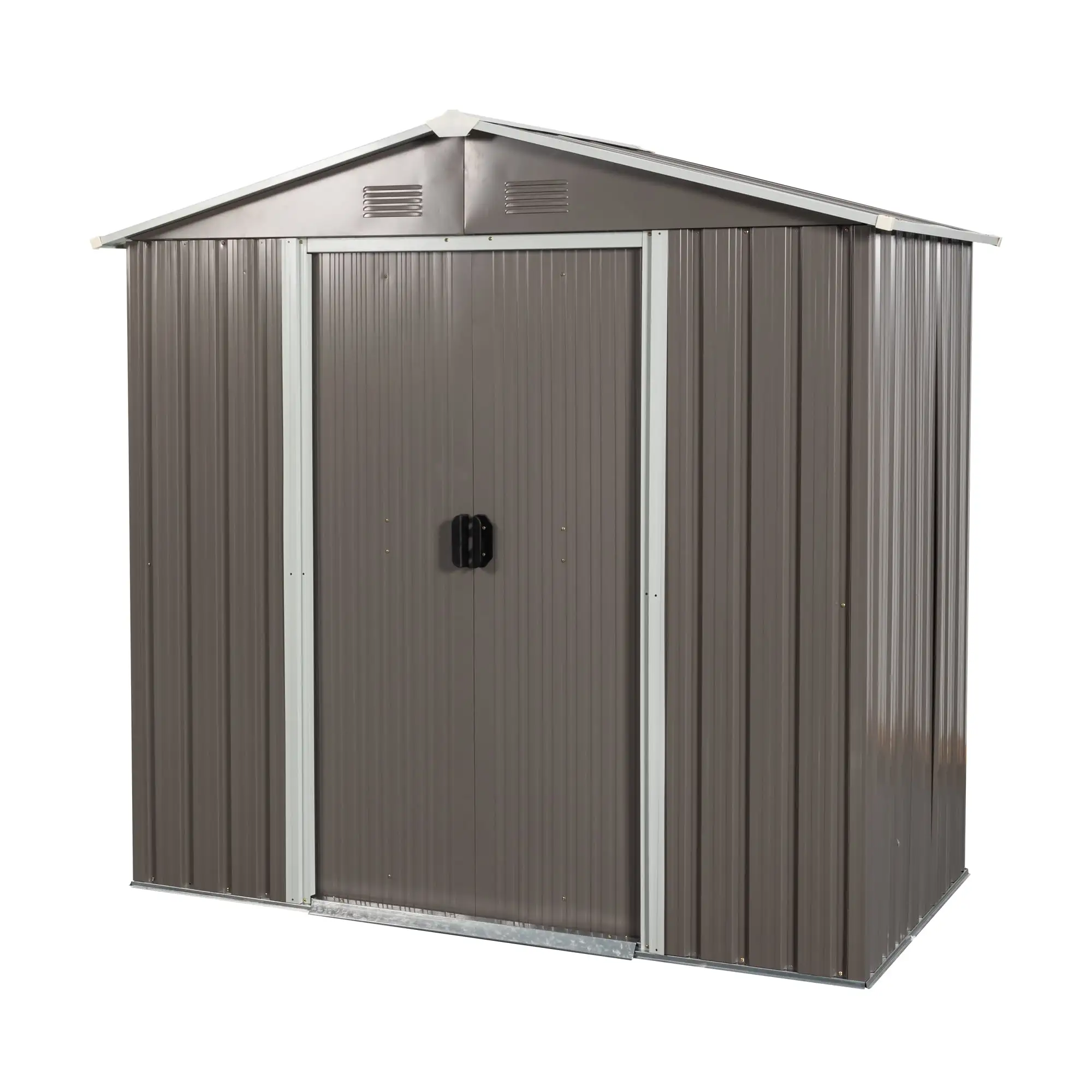 6' x 4'Outdoor Storage Shed with Floor Frame.Metal Storage Shed with Lockable Door For Garden Backyard Patio Lawn