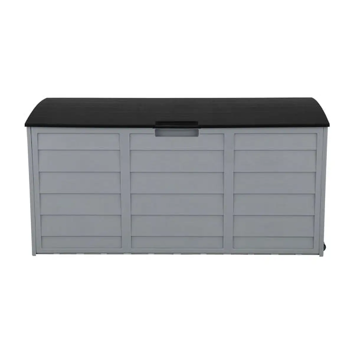 75gal 260L Outdoor Garden Plastic Storage Deck Box Chest Tools Cushions Toys Lockable Seat.Black