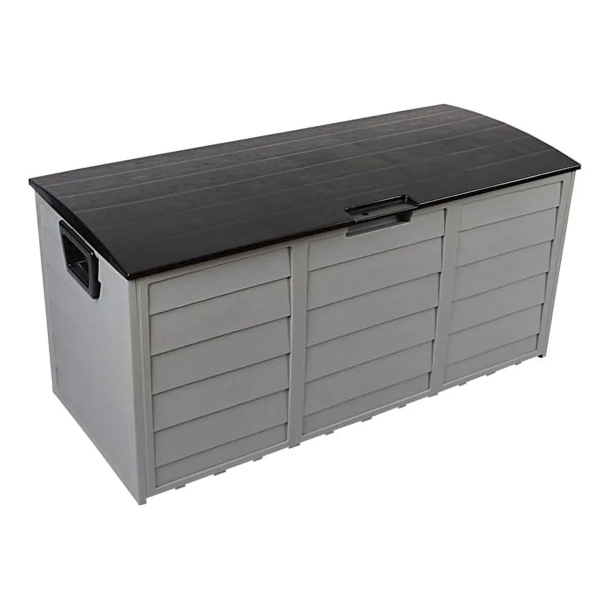 75gal 260L Outdoor Garden Plastic Storage Deck Box Chest Tools Cushions Toys Lockable Seat