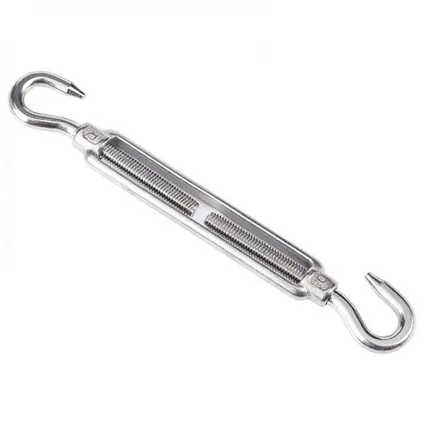 Turnbuckles Hook. Wire Rope Tension. Stainless Steel Heavy Duty Tensioner for Tent. Garden. Square Rectangle Shade Sail Antenna. Fence Posts