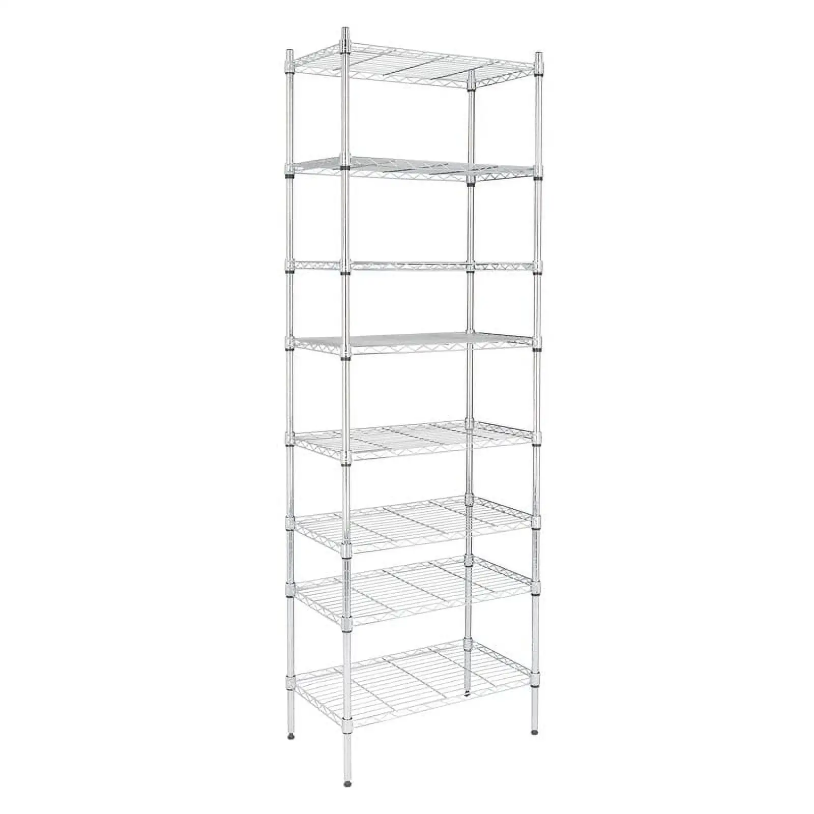 8-Tier Wire Shelving Unit Adjustable Steel Wire Rack