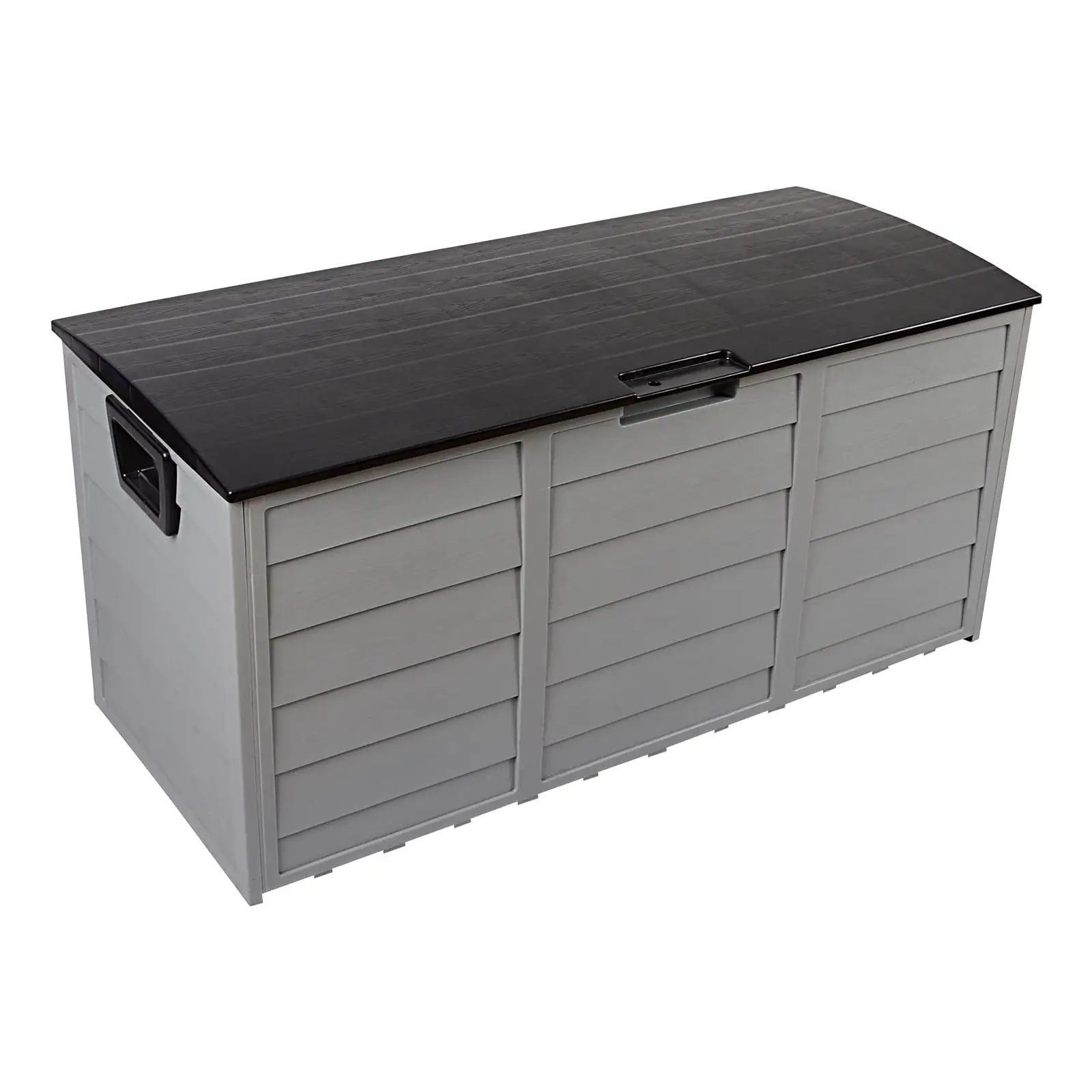 Pool Deck Storage Box with Wheels. Plastic Outdoor Storage Box for Backyard Patio Balcony. 75 Gallon Outdoor Storage Containers with Reinforced Lid. Water-resistant and Weather-resistant