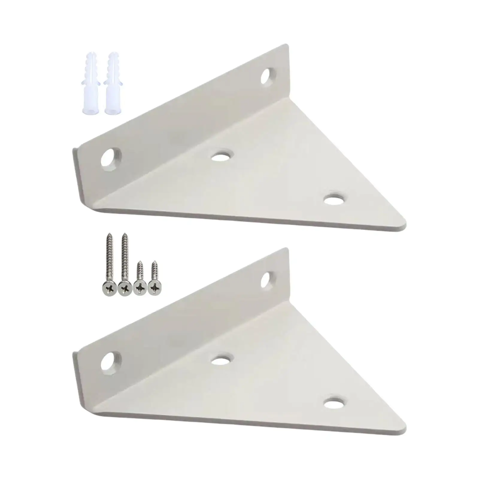 Shelf Bracket Heavy Duty Floating Shelf Brackets for Indoor Garage Bookstore White B