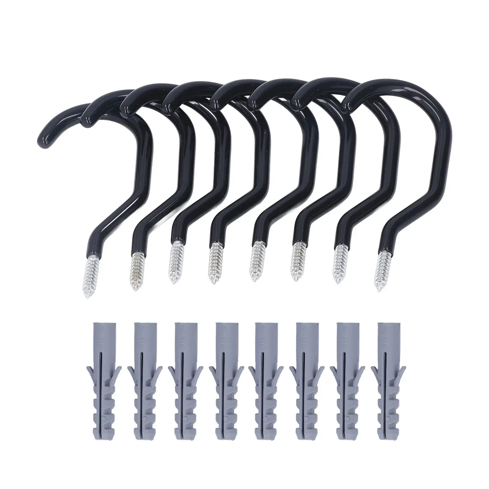 8Pcs Bike Hook Wall Mount Tool Storage Holder Hanger Set Kit for Garden Garage Ceiling