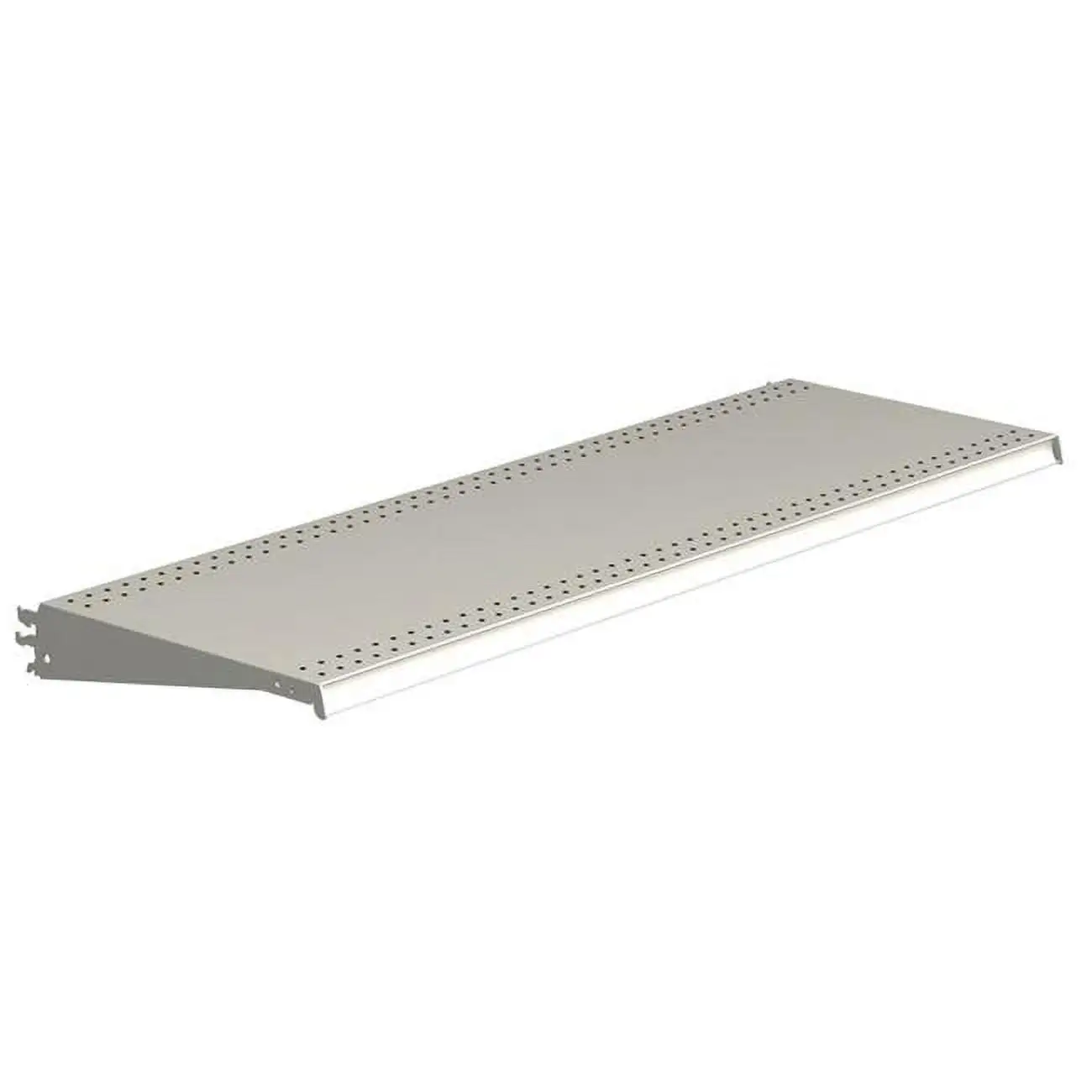 9089145 SHELF DL SYTLE 48X19 WHT Lozier 1 in. H X 48 in. W X 19 in. L Powder Coated Cool White DL Style Shelf (Pack of 1)