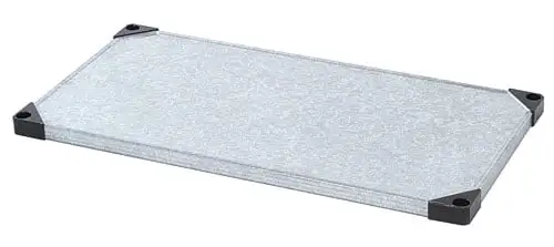 21 Deep x 24 Wide Individual Solid Galvanized Shelf