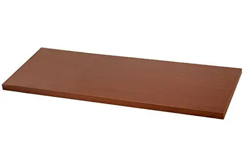 Organized Living freedomRail Wood Shelf. 24-inch x 8-inch - Modern Cherry