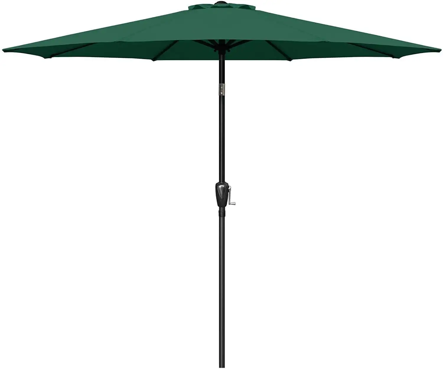 CLEARANCE! Simple Deluxe 9ft Outdoor Market Table Patio Umbrella with Button Tilt. Crank and 8 Sturdy Ribs for Garden. Green