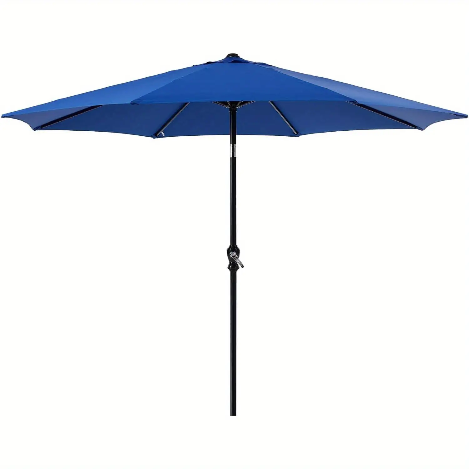 9FT Protection & Waterproof Outdoor Patio Umbrella. Beach Yard UV Umbrella with Push Button Tilt and Crank