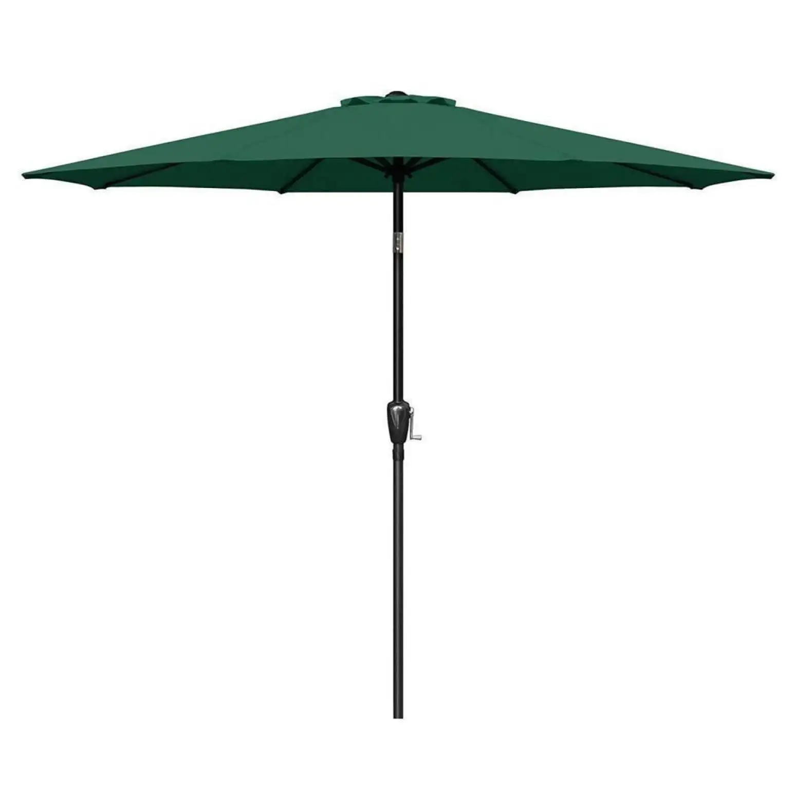 9ft Outdoor Market Table Patio Umbrella with Button Tilt Beige/Blue/Green/Red