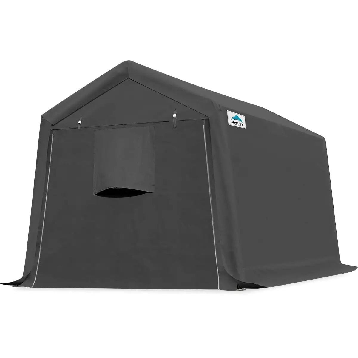 ADVANCE OUTDOOR 8x14 ft Outdoor Carport Storage Shelter Shed Anti-Snow Portable Carport Garage Kit Canopy Tent. Gray