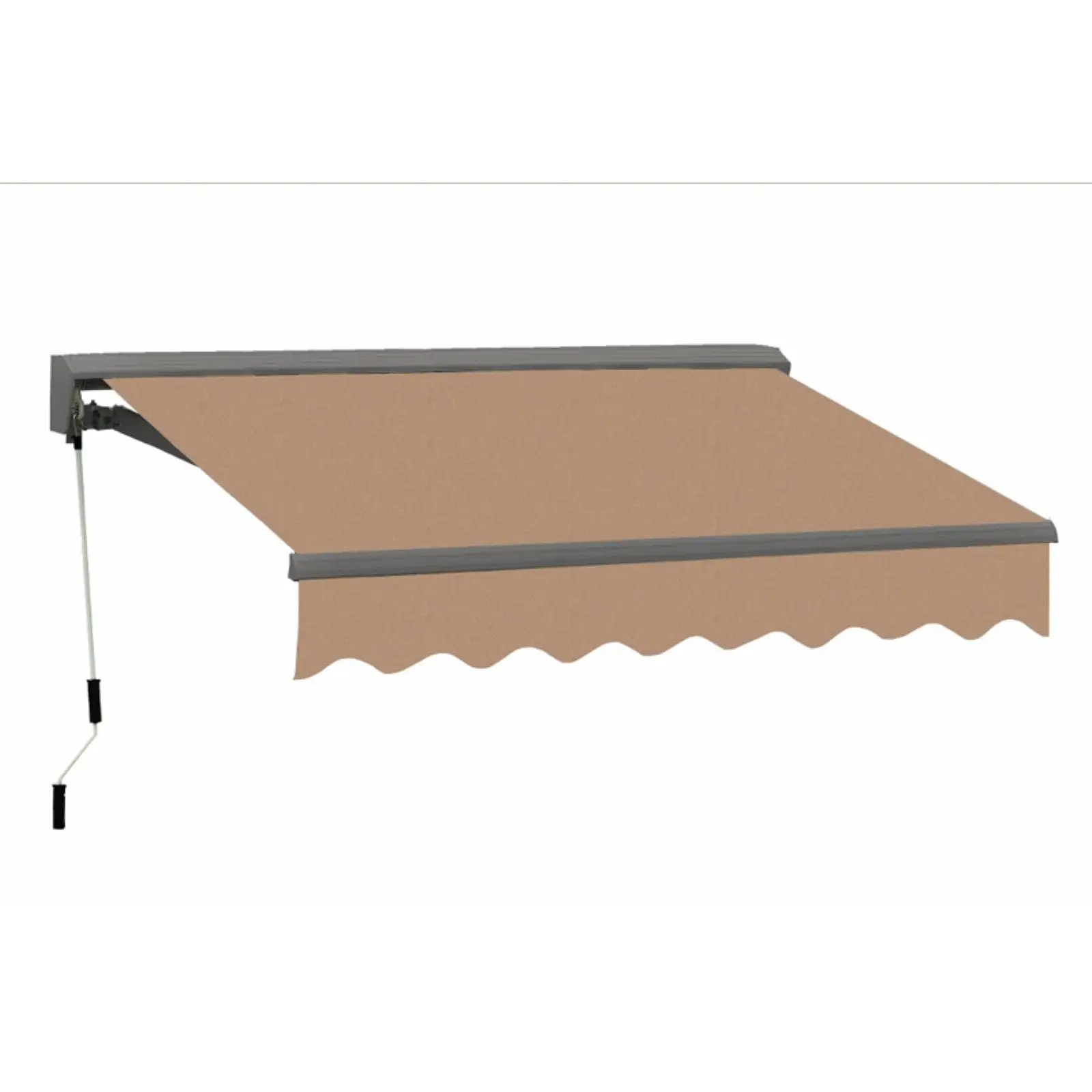 ADVANING 10' x 8' MOTORIZED Classic Retractable Semi Cassette Patio Awning. Multiple Colors