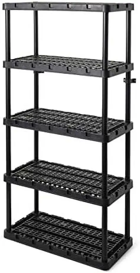 AEFRGHS 5 Knect-- Ventilated Heavy Duty Unit 18 x 36 x 72 Organizer System for Home Garage Basement & Laundry Black