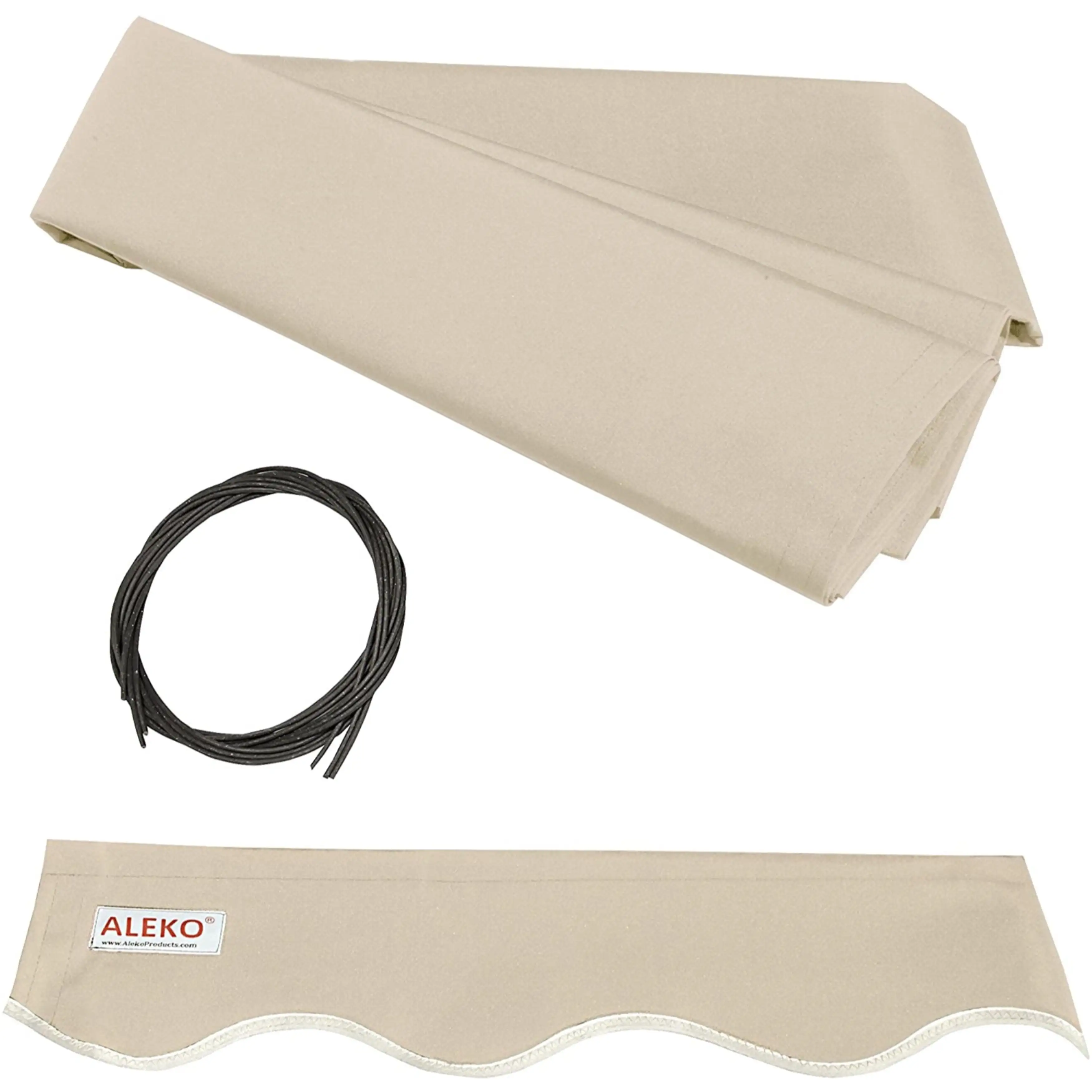 ALEKO 13'x10' Retractable Awning Fabric Replacement. Ivory Color