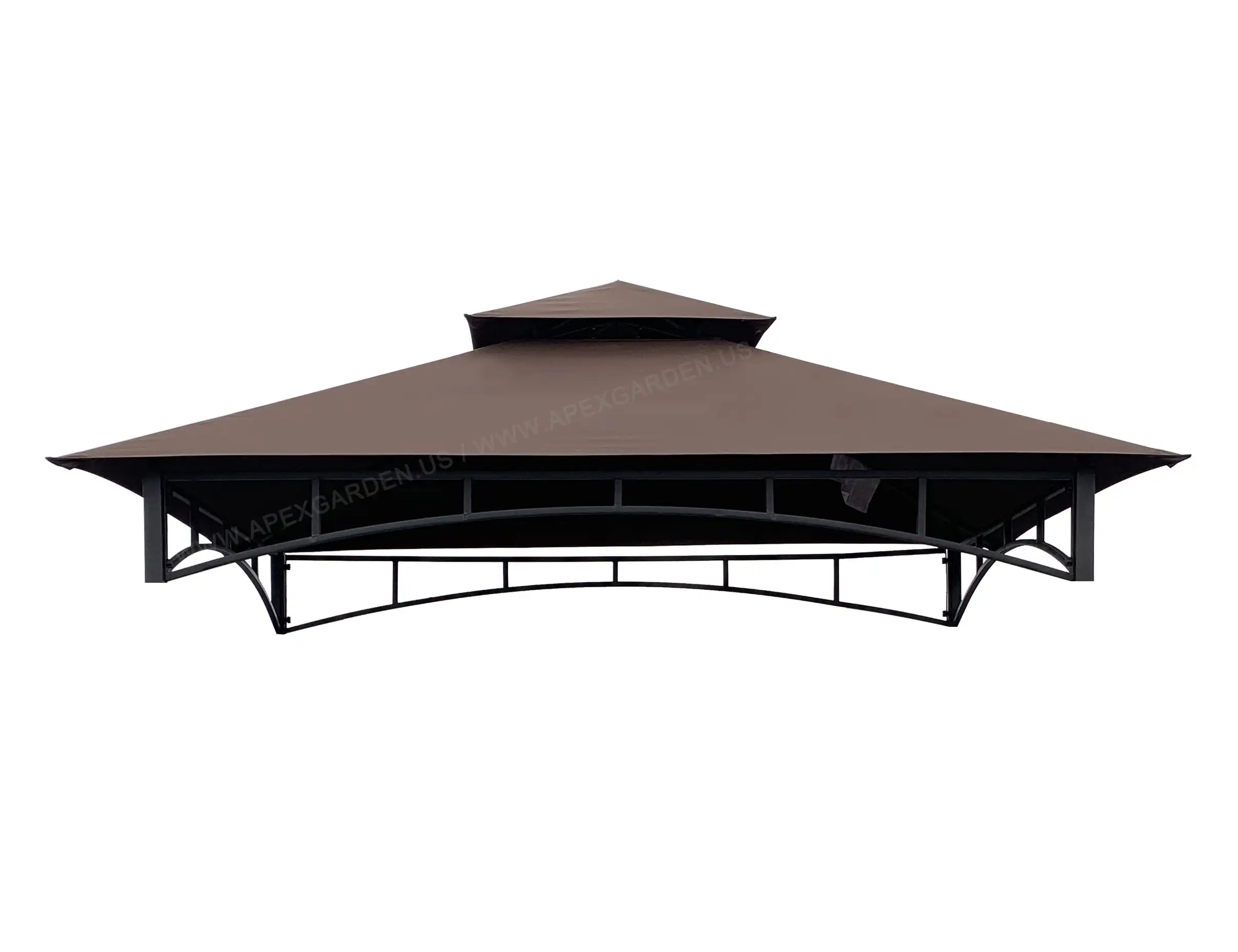 APEX GARDEN Replacement Canopy Top CAN ONLY FIT for Model #L-GZ238PST-11 8' X 5' Bamboo Look BBQ Grill Gazebo