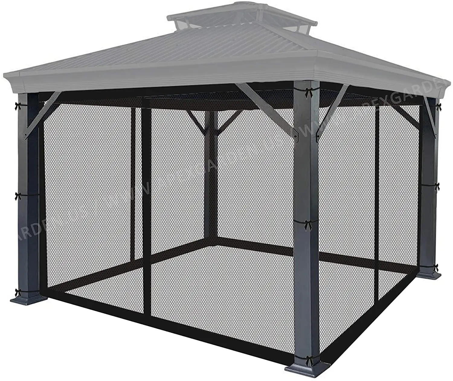 APEX GARDEN Replacement Mosquito Netting for 10' x 12' Gazebo