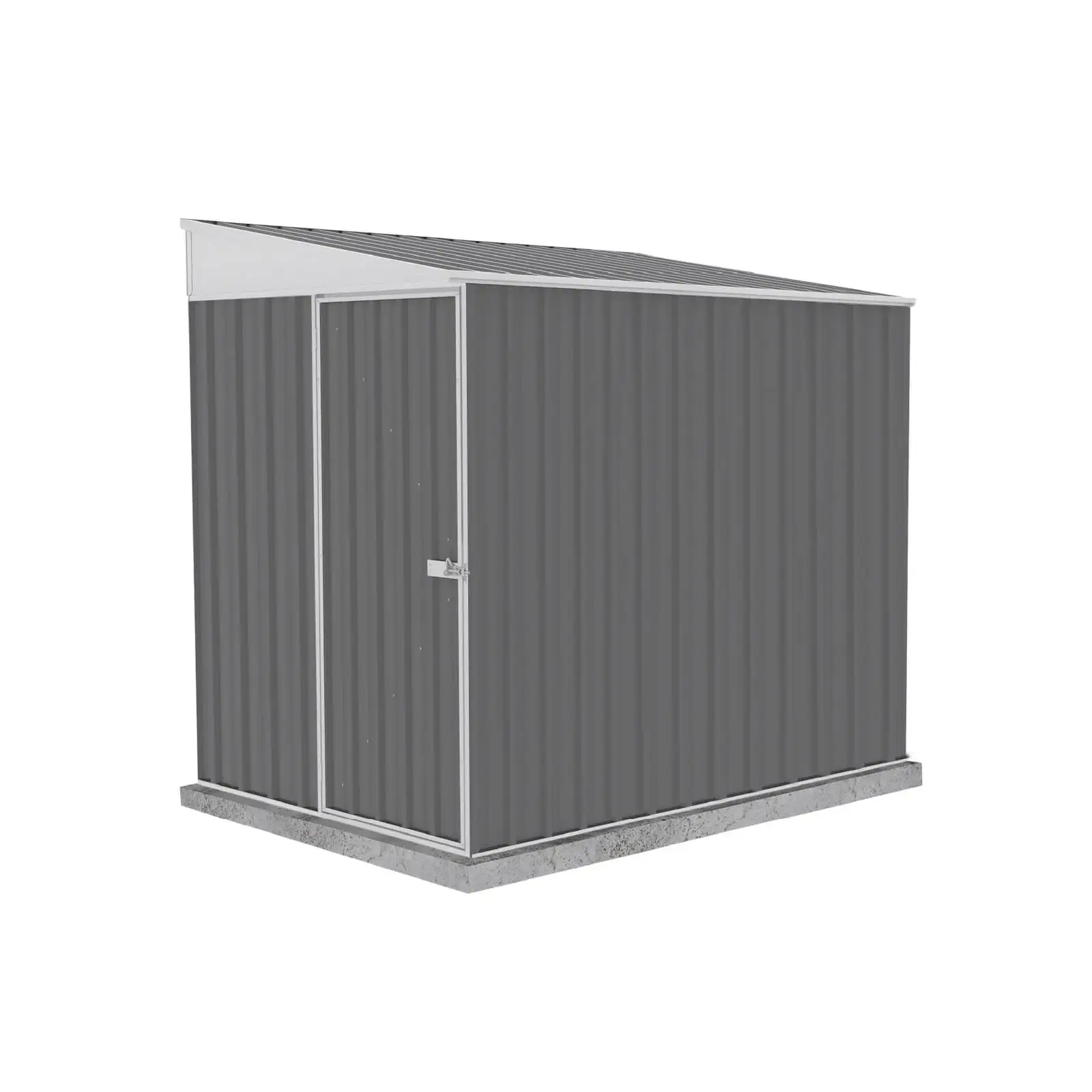 Absco Durango 5' x 7' Metal Bike Shed - Woodland Gray