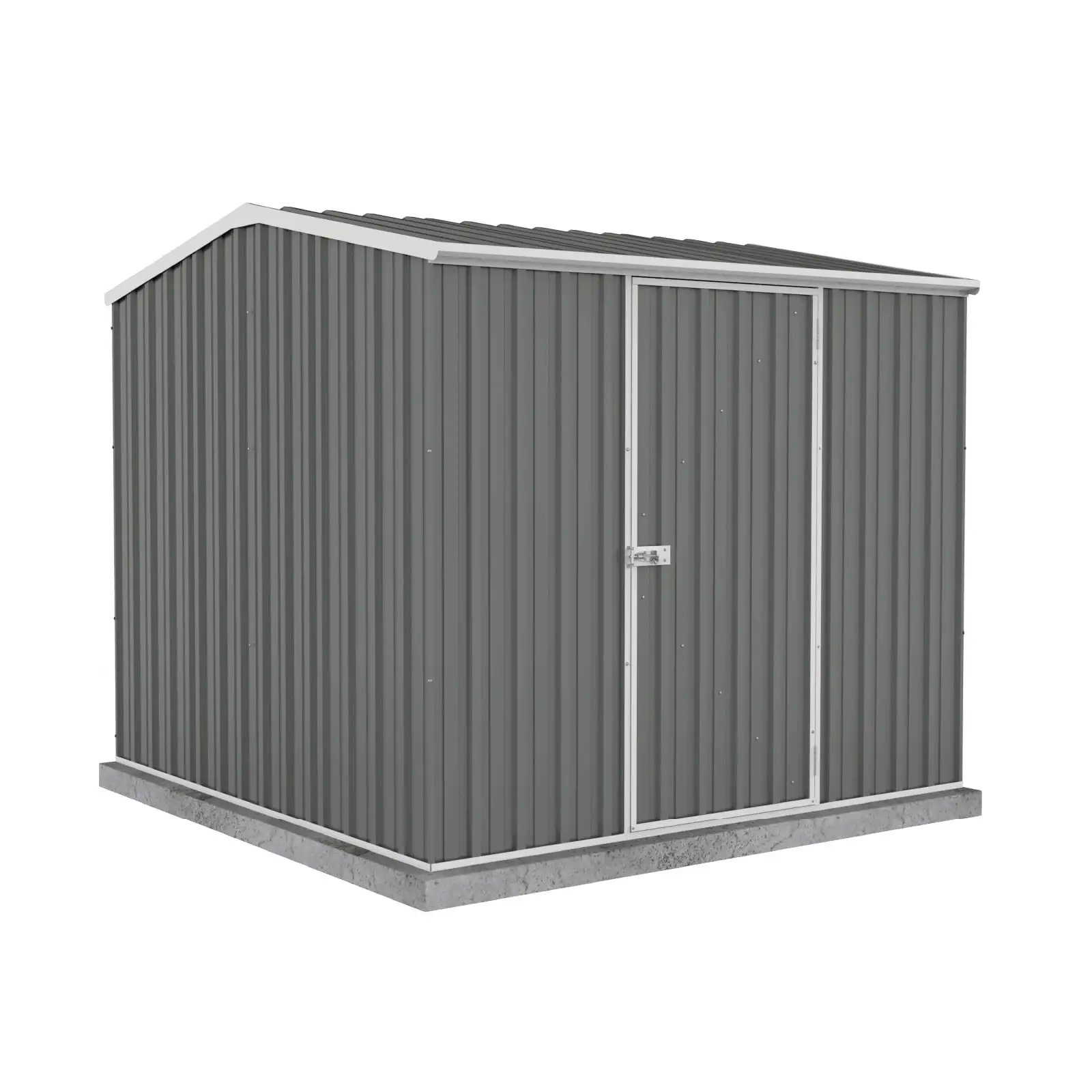 Absco Premier 7' x 7' Metal Storage Shed - Woodland Gray