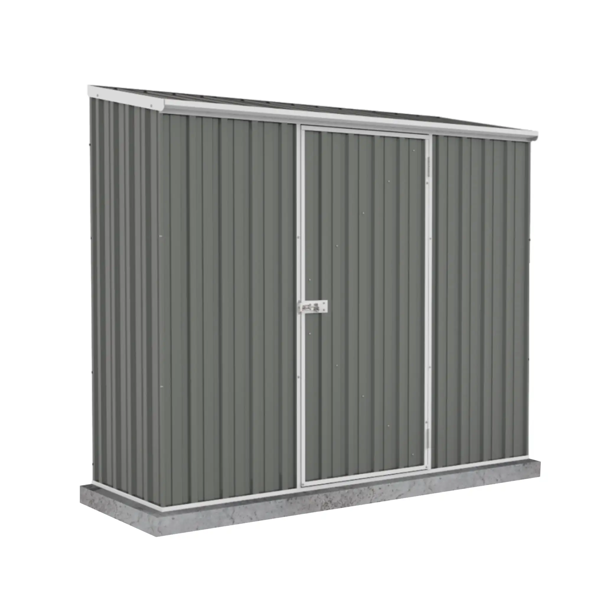 Absco Sheds 7 x 3 ft. Space Saver Metal Storage Shed. Gray