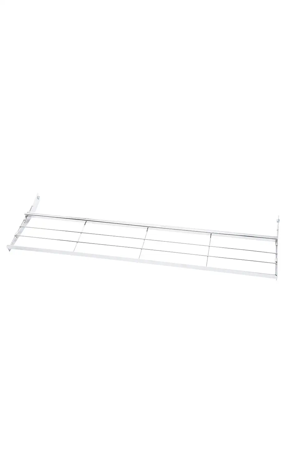 Adjustable Chrome Wire Shoe Shelf 14D x 47 1/2L