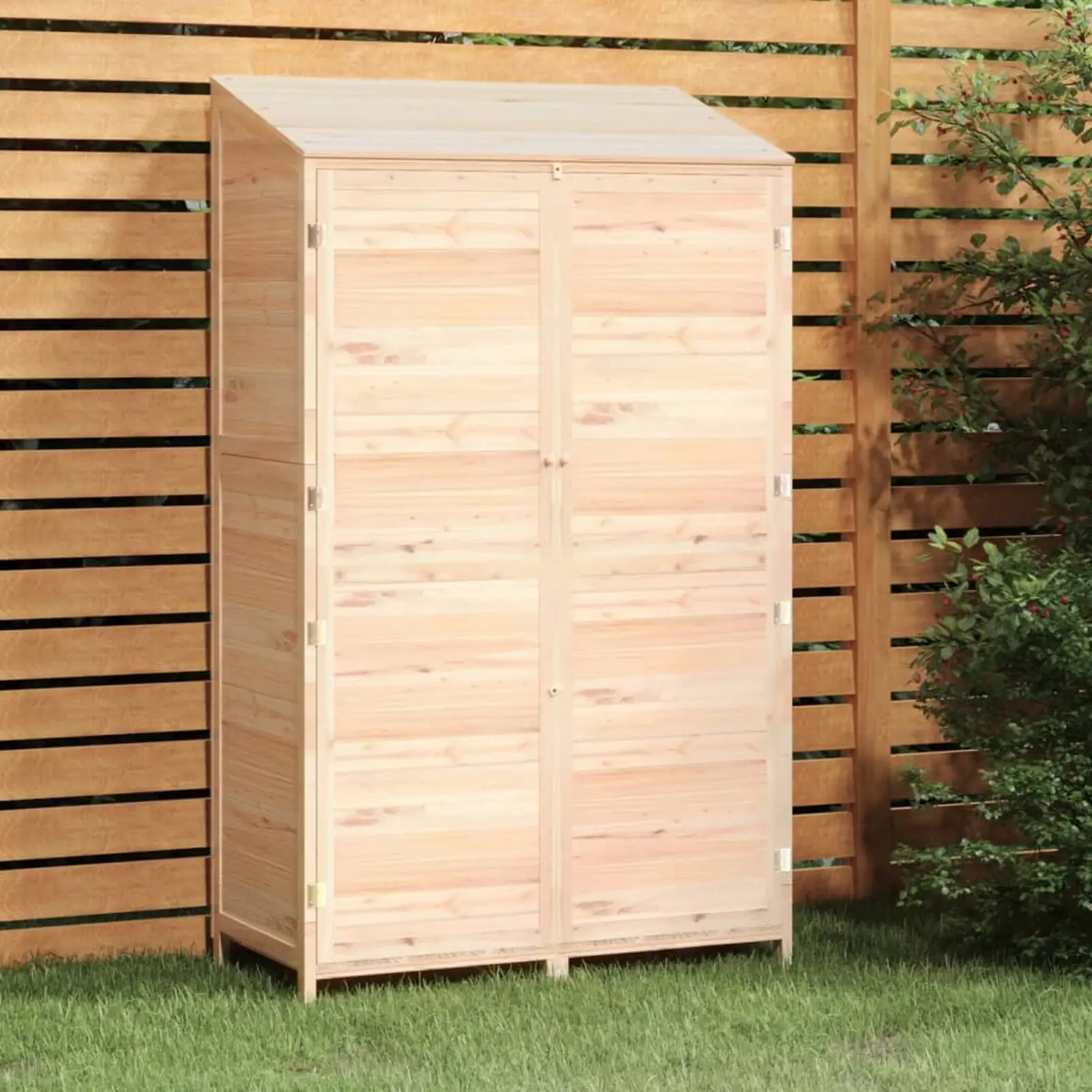 Aibecy Garden Shed 40.2x20.5x68.7 Solid Wood Fir