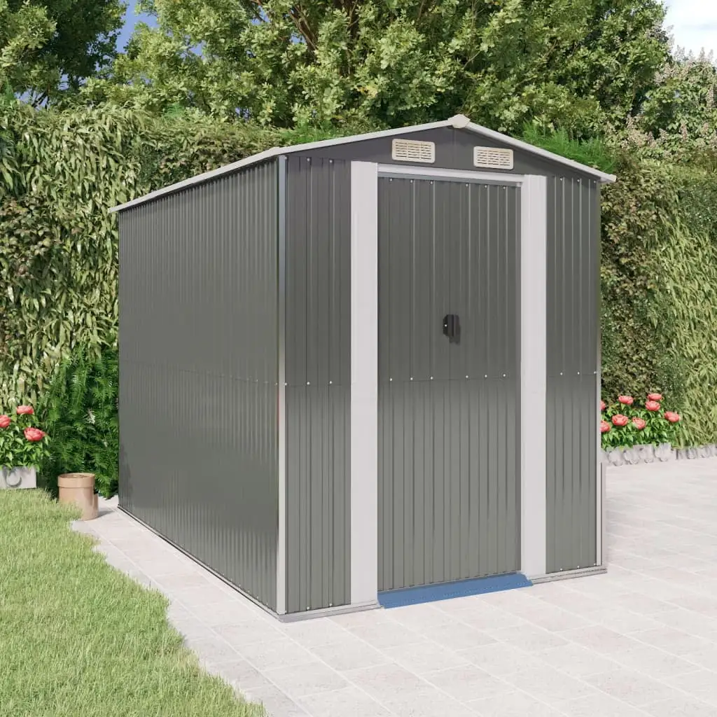 Aibecy Garden Shed Gray 75.6x107.9x87.8 Galvanized Steel