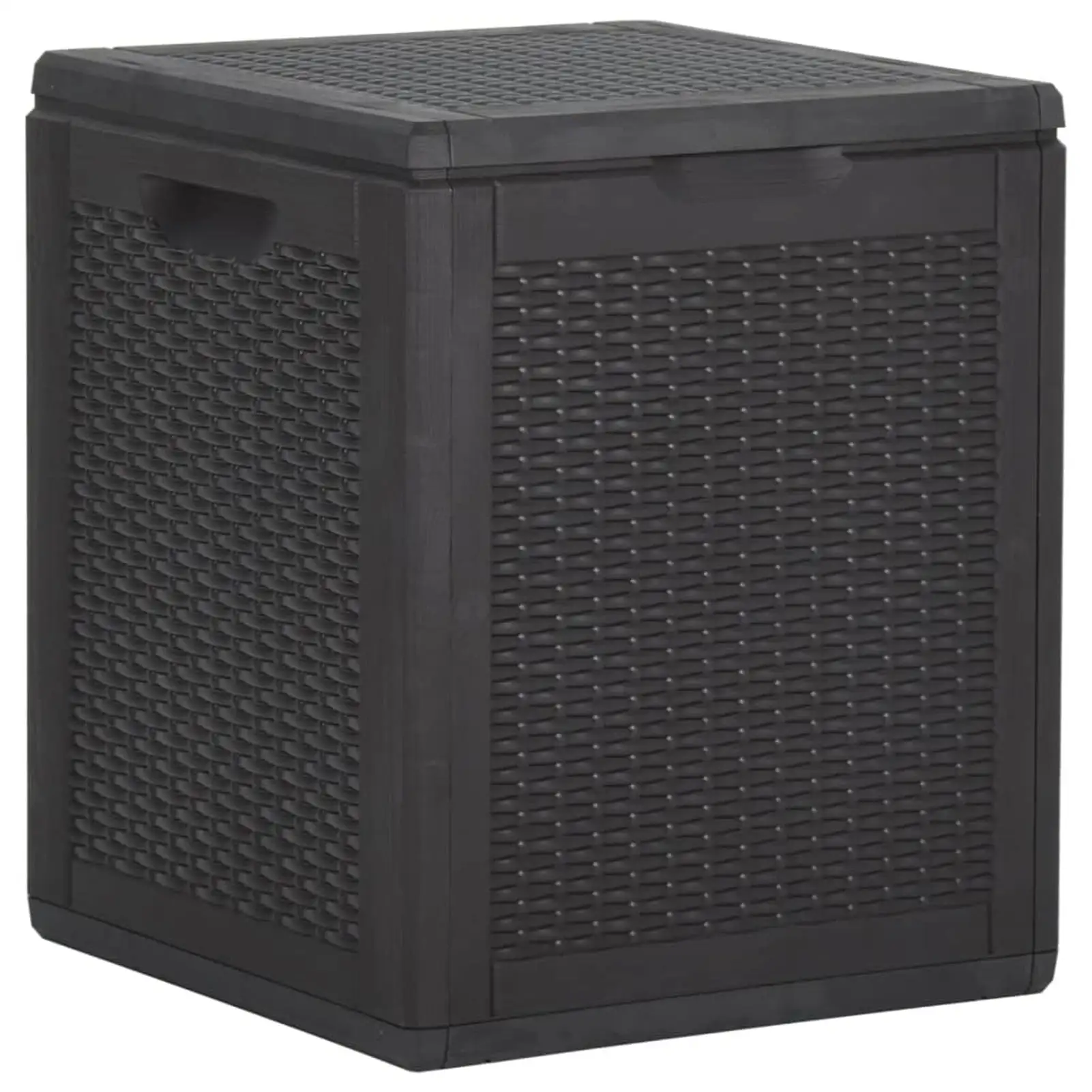 Aibecy Patio Storage Box 23.8 gal Black Rattan