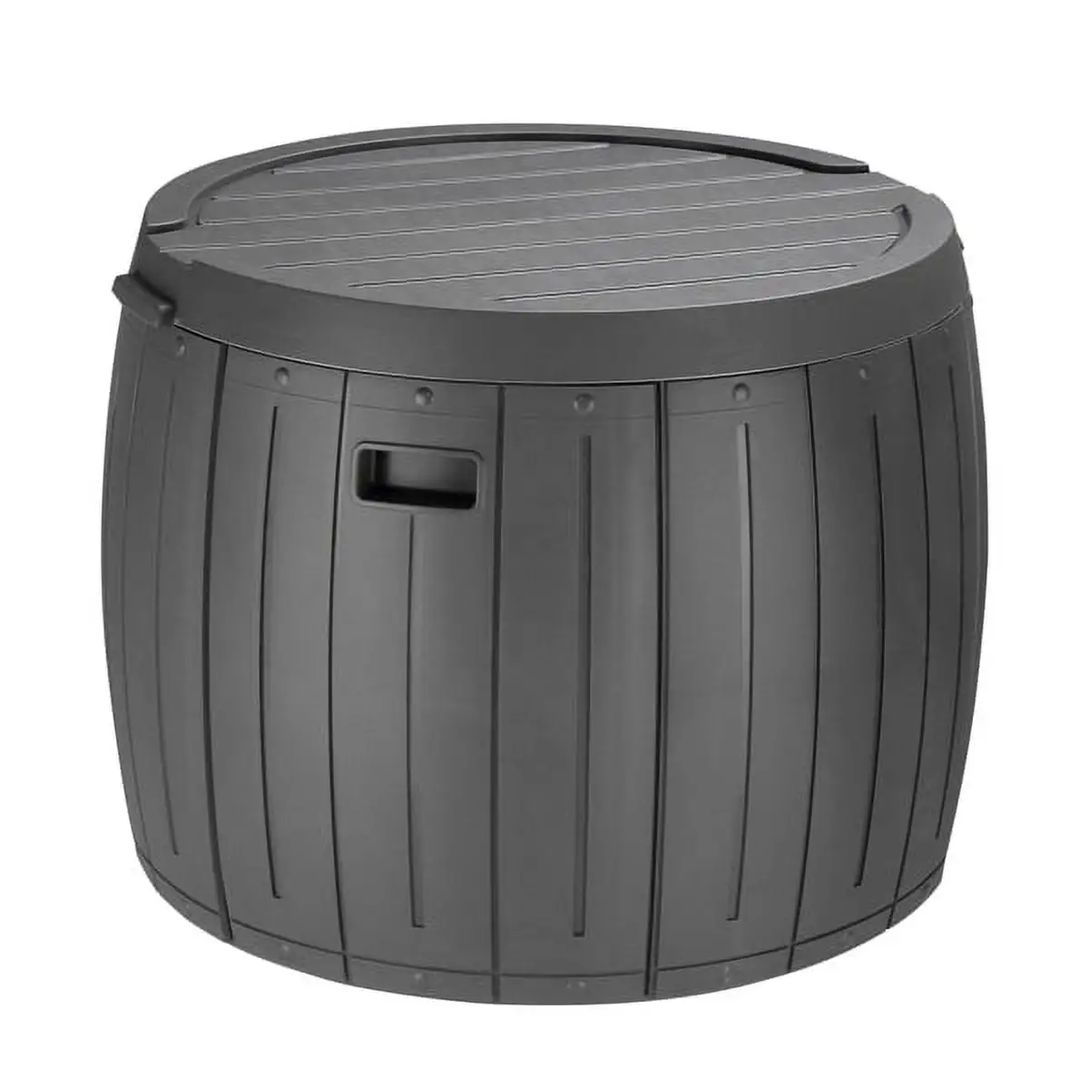 Al Fresco 36 Gallon Patio Deck Storage Box Organizer Container Outdoor Table or Chair Furniture Decor. Gray