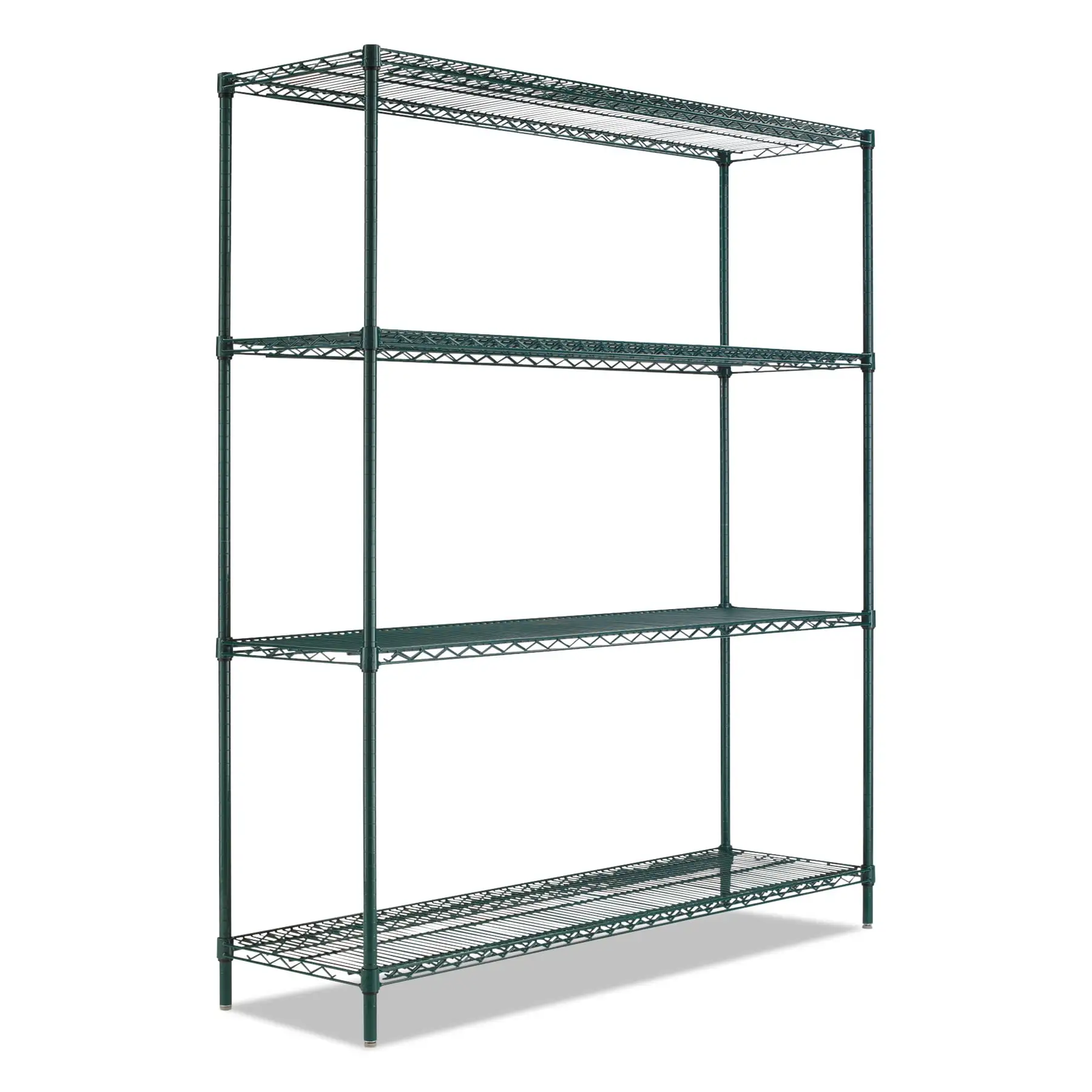 Alera BA Plus Wire Shelving Kit. Four-Shelf. 72w x 24d x 72h. Black Anthracite Plus