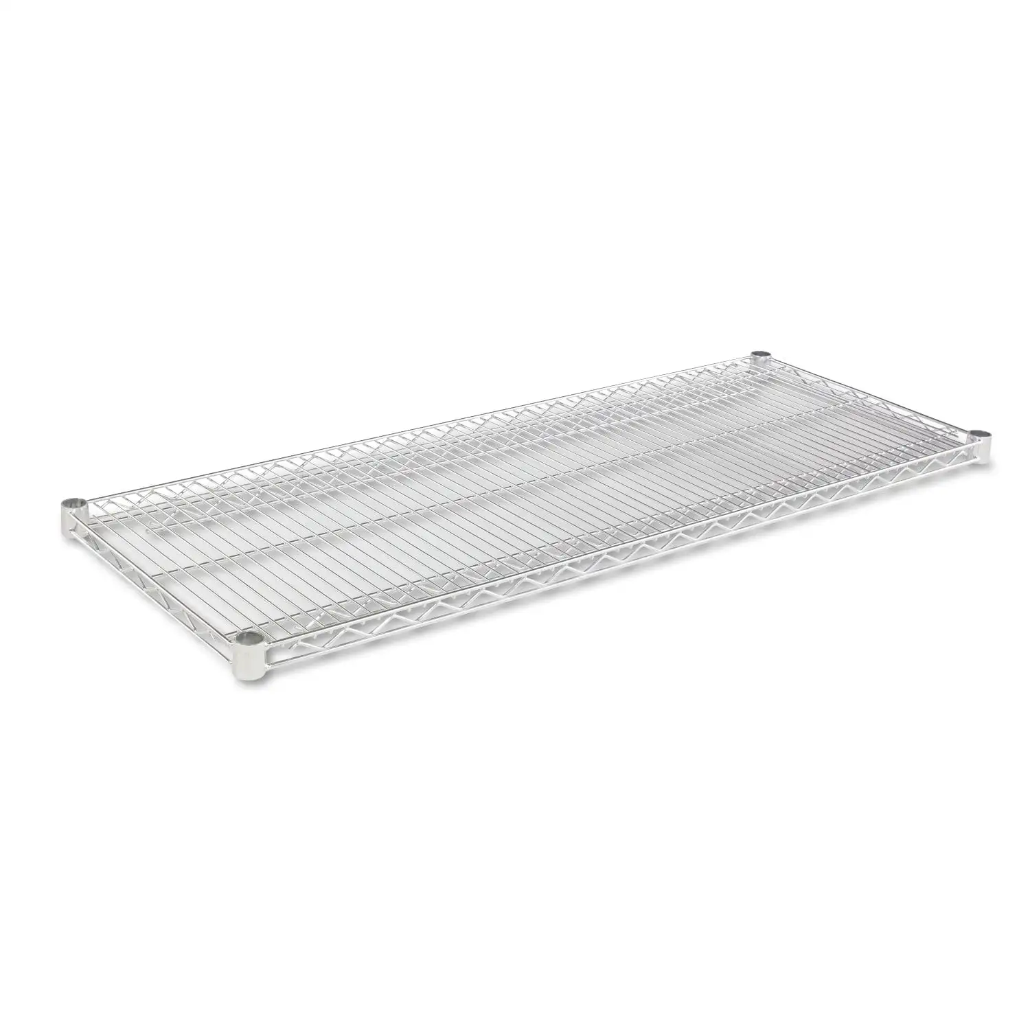 Alera Industrial Wire Shelving Extra Wire Shelves. 48w x 18d. Silver. 2 Shelves/Carton -ALESW584818SR