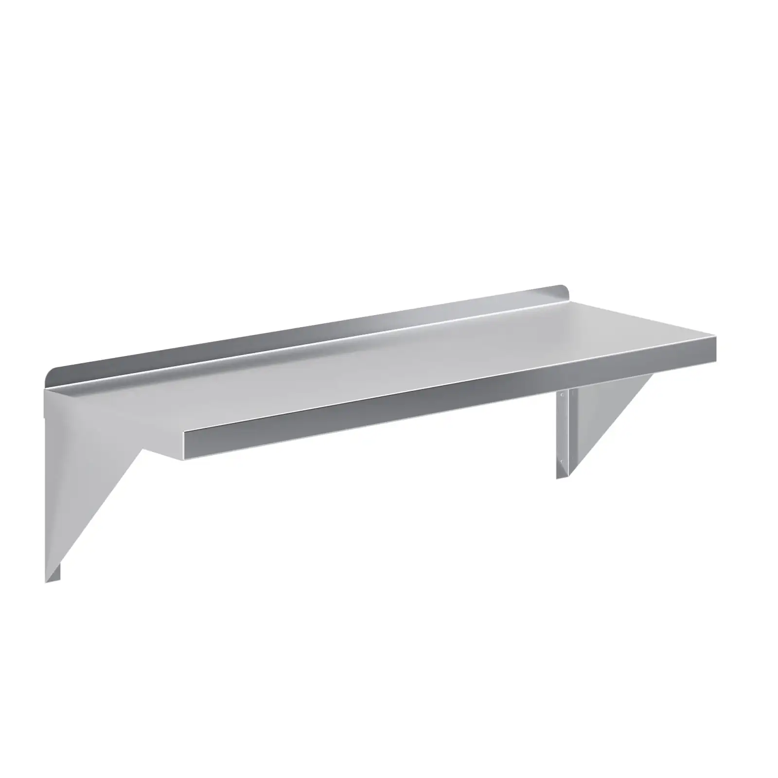 AmGood 12 Width x 36 Length | Stainless Steel Wall Shelf | Square Edge | Metal Shelving | Heavy Duty | Commercial Grade | Wall Mount | NSF Certified