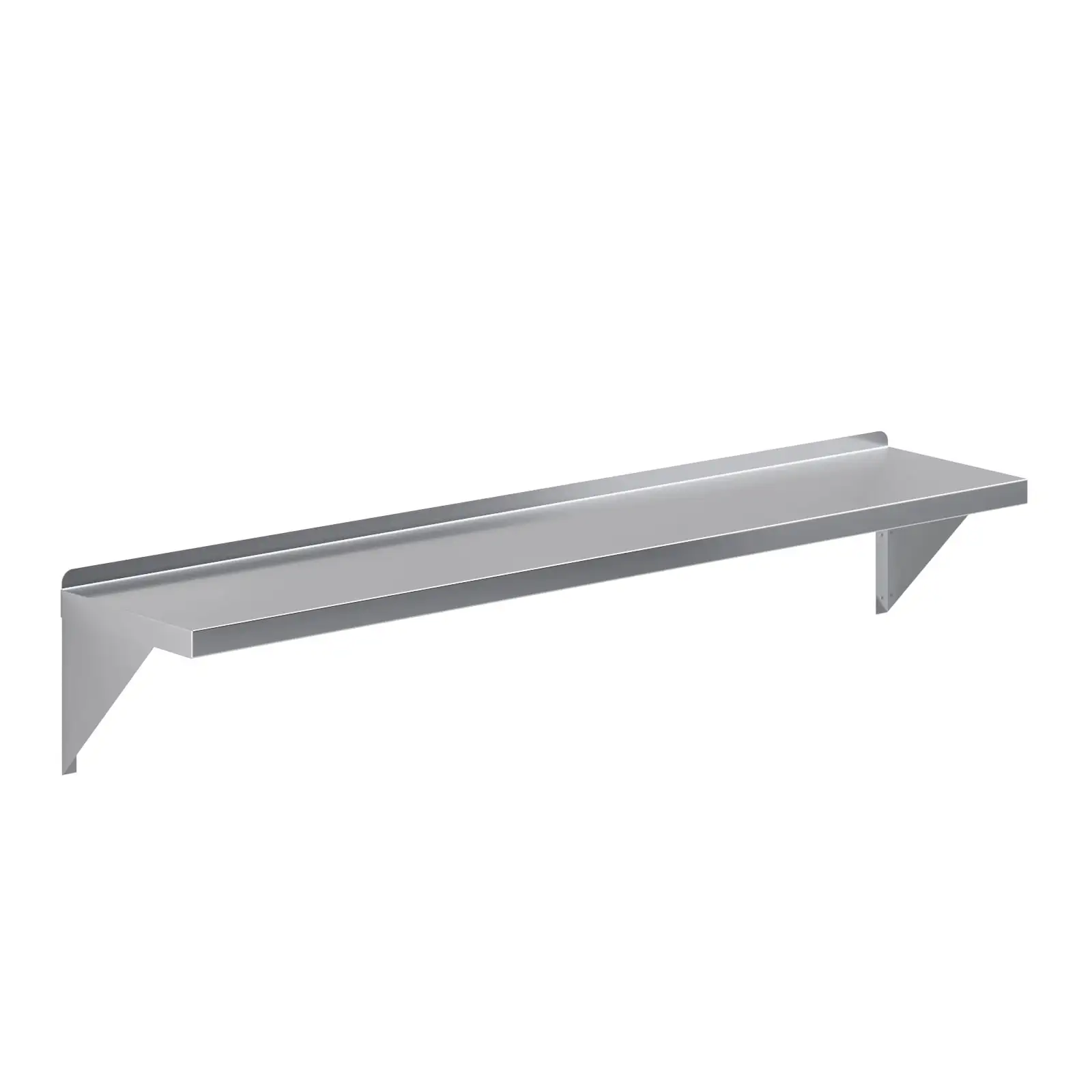 AmGood 12 Width x 60 Length | Stainless Steel Wall Shelf | Square Edge | Metal Shelving | Heavy Duty | Commercial Grade | Wall Mount | NSF Certified