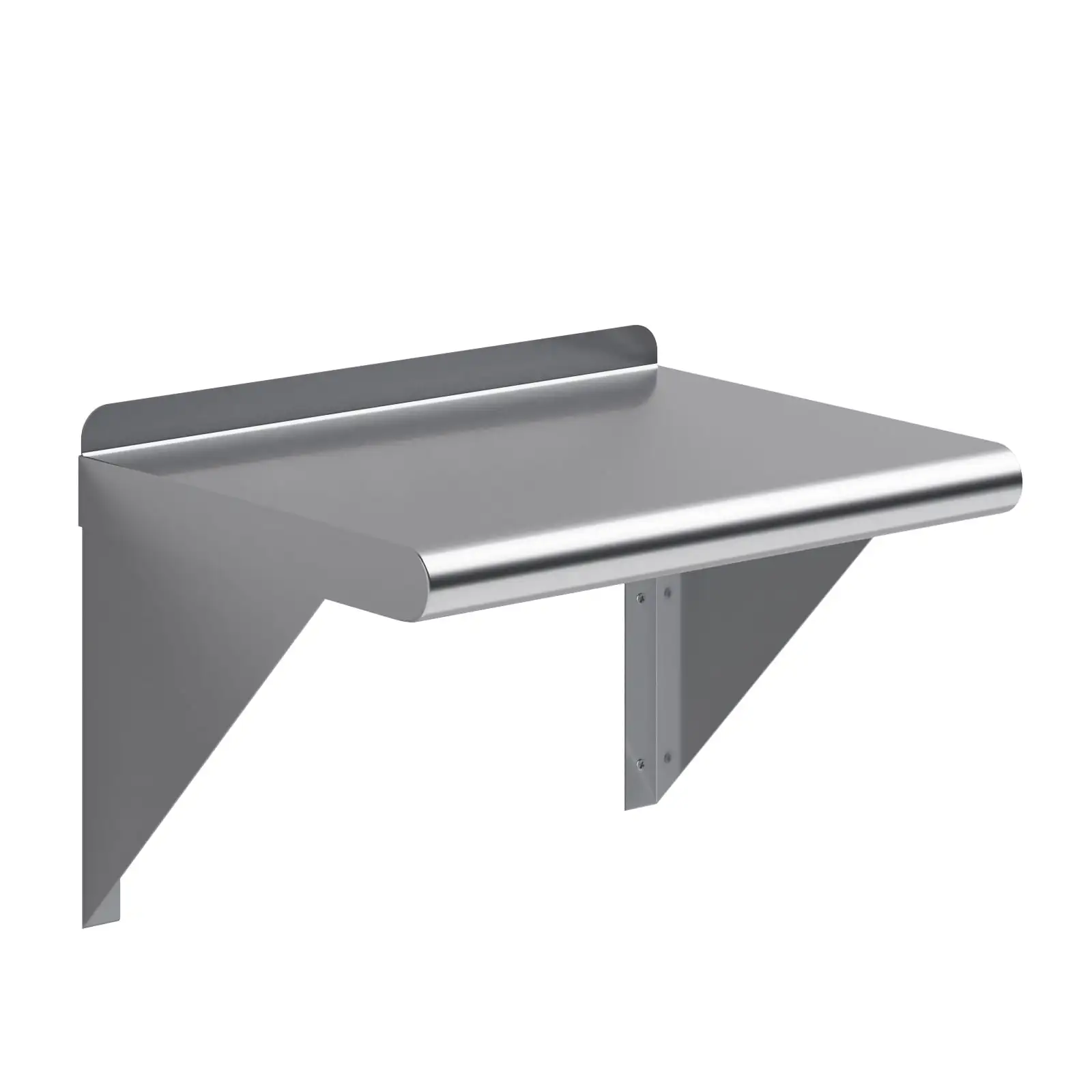 AmGood 16 Long x 12 Deep Stainless Steel Wall Shelf | NSF Certified | Appliance & Equipment Metal Shelving | Kitchen. Restaurant. Garage. Laundry. Utility Room