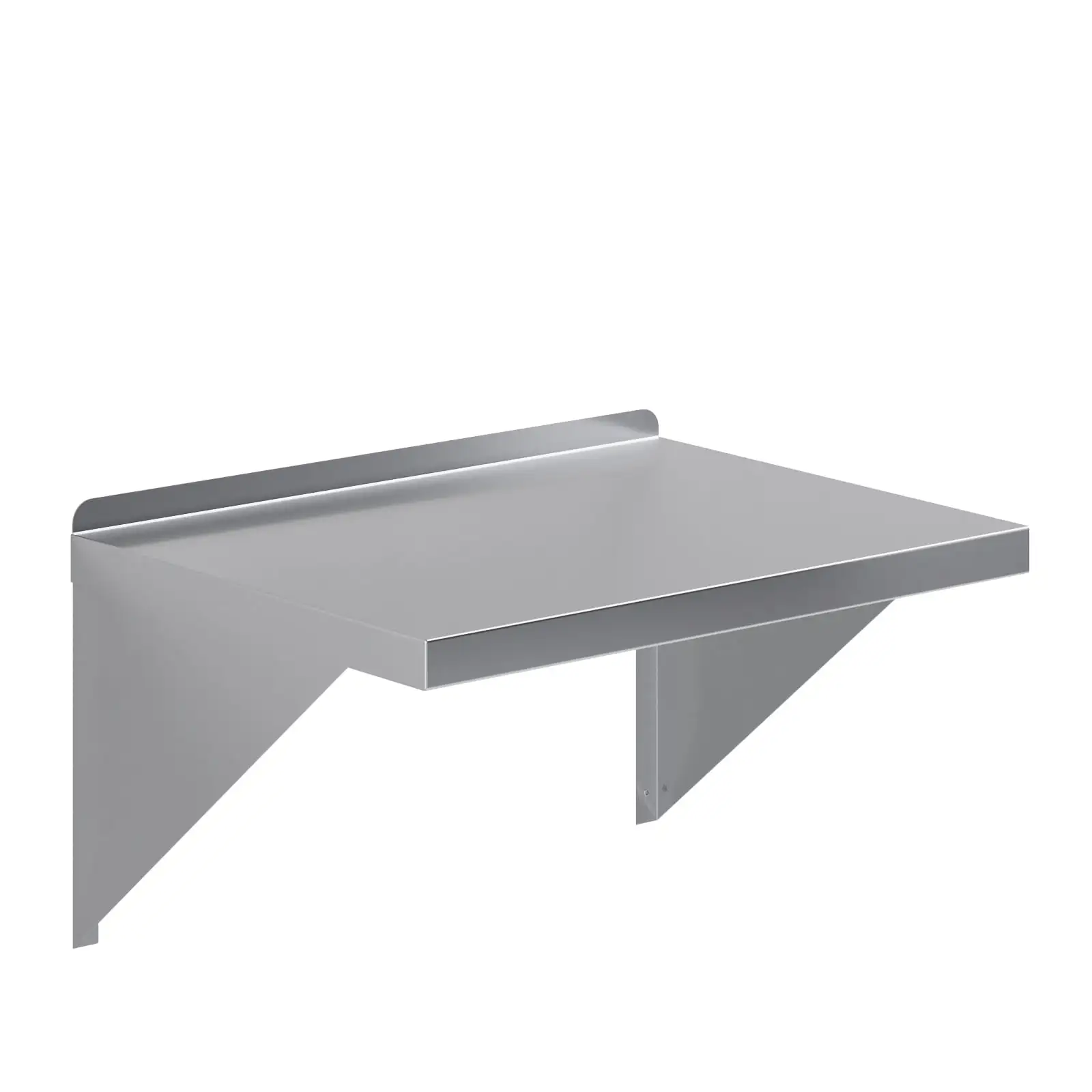 AmGood 18 Width x 24 Length | Stainless Steel Wall Shelf | Square Edge | Metal Shelving | Heavy Duty | Commercial Grade | Wall Mount | NSF Certified