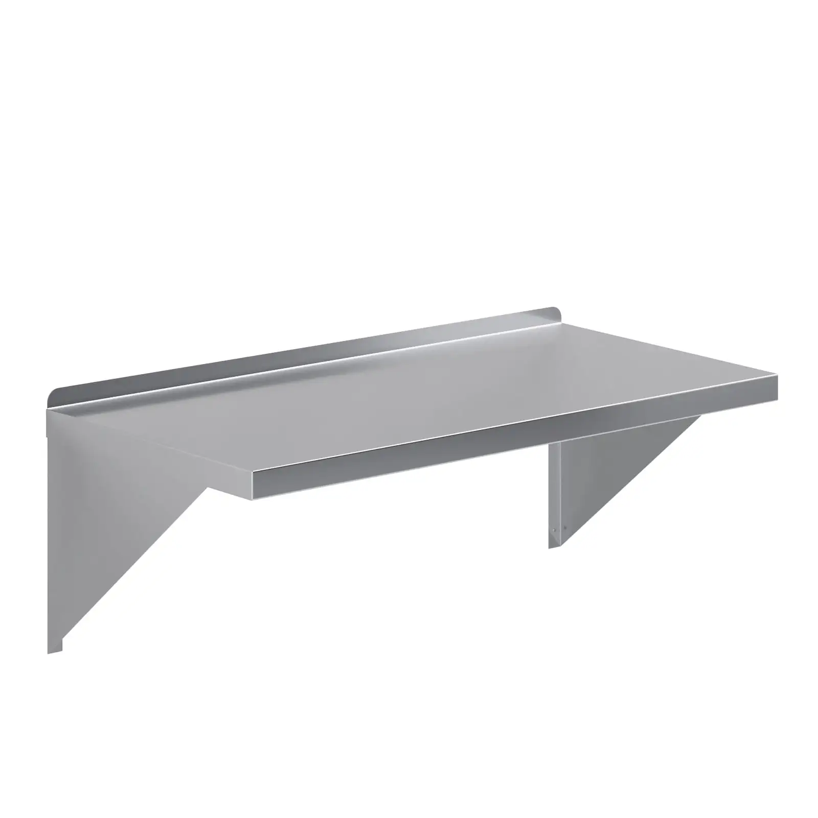 AmGood 18 Width x 36 Length | Stainless Steel Wall Shelf | Square Edge | Metal Shelving | Heavy Duty | Commercial Grade | Wall Mount | NSF Certified