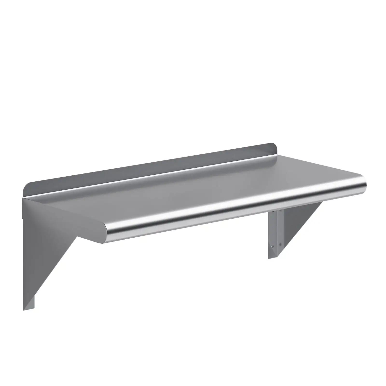 AmGood 24 Long x 10 Deep Stainless Steel Wall Shelf | NSF Certified | Appliance & Equipment Metal Shelving | Kitchen. Restaurant. Garage. Laundry. Utility Room