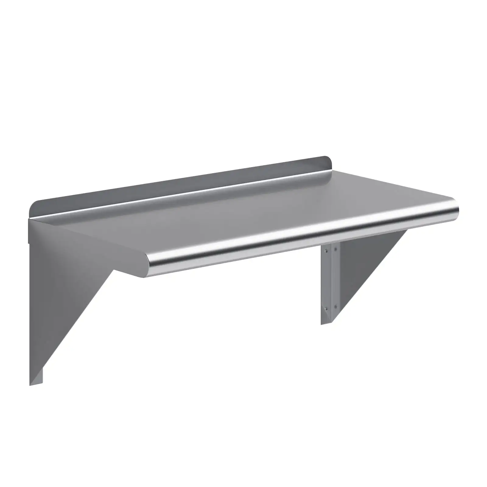 AmGood 24 Long x 12 Deep Stainless Steel Wall Shelf | NSF Certified | Appliance & Equipment Metal Shelving | Kitchen. Restaurant. Garage. Laundry. Utility Room