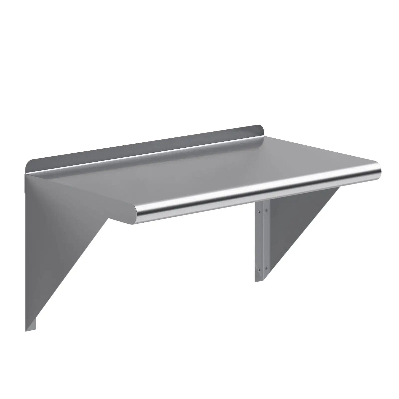 AmGood 24 Long x 14 Deep Stainless Steel Wall Shelf | NSF Certified | Appliance & Equipment Metal Shelving | Kitchen. Restaurant. Garage. Laundry. Utility Room