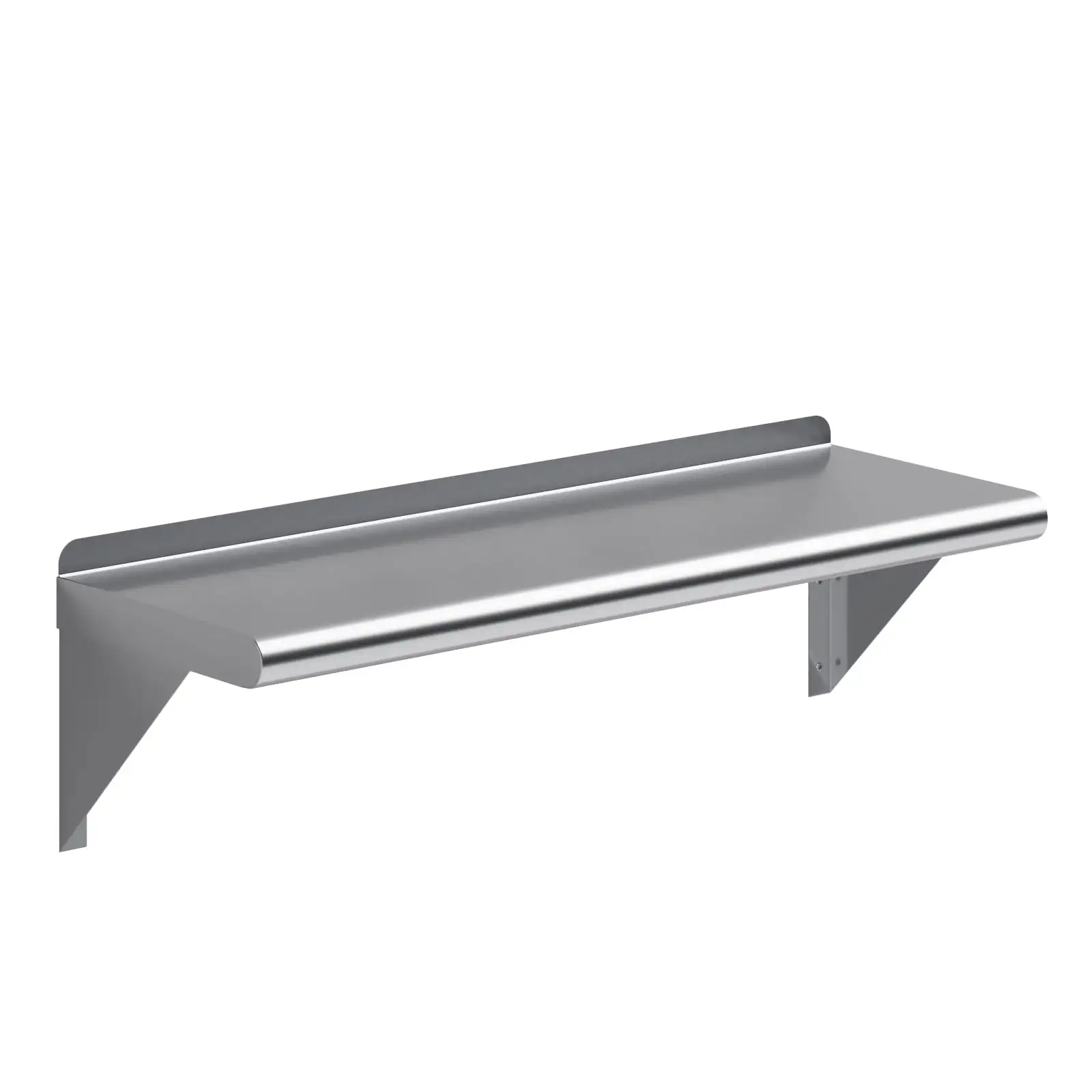 AmGood 30 Long x 10 Deep Stainless Steel Wall Shelf | NSF Certified | Appliance & Equipment Metal Shelving | Kitchen. Restaurant. Garage. Laundry. Utility Room