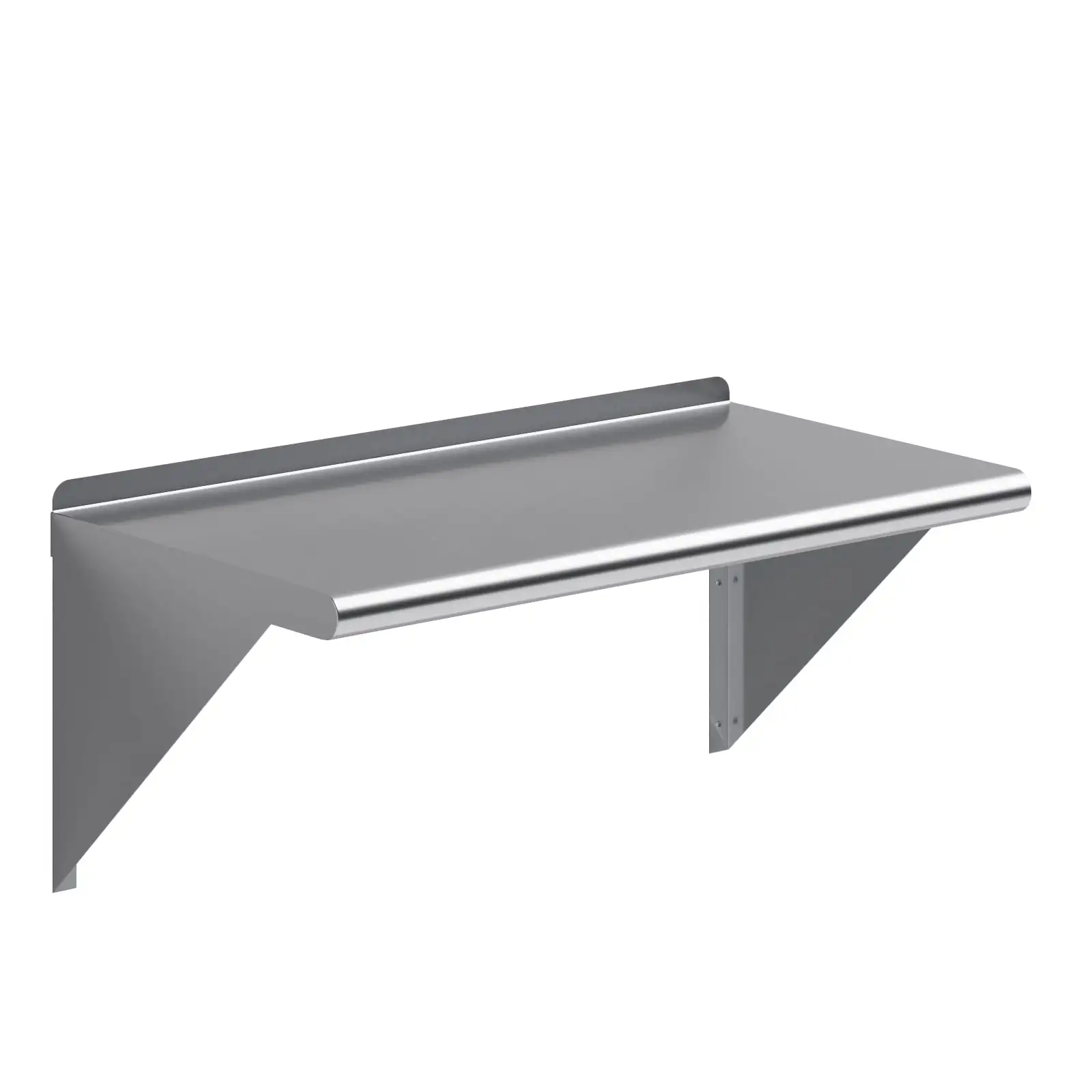 AmGood 30 Long x 16 Deep Stainless Steel Wall Shelf | NSF Certified | Appliance & Equipment Metal Shelving | Kitchen. Restaurant. Garage. Laundry. Utility Room