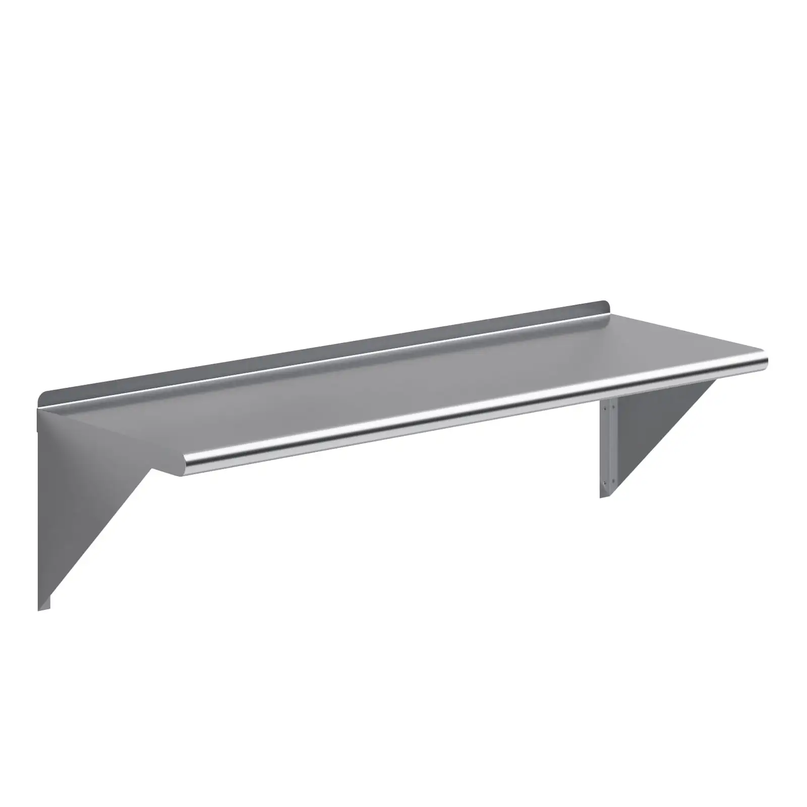 AmGood 48 Long x 16 Deep Stainless Steel Wall Shelf | NSF Certified | Appliance & Equipment Metal Shelving | Kitchen. Restaurant. Garage. Laundry. Utility Room