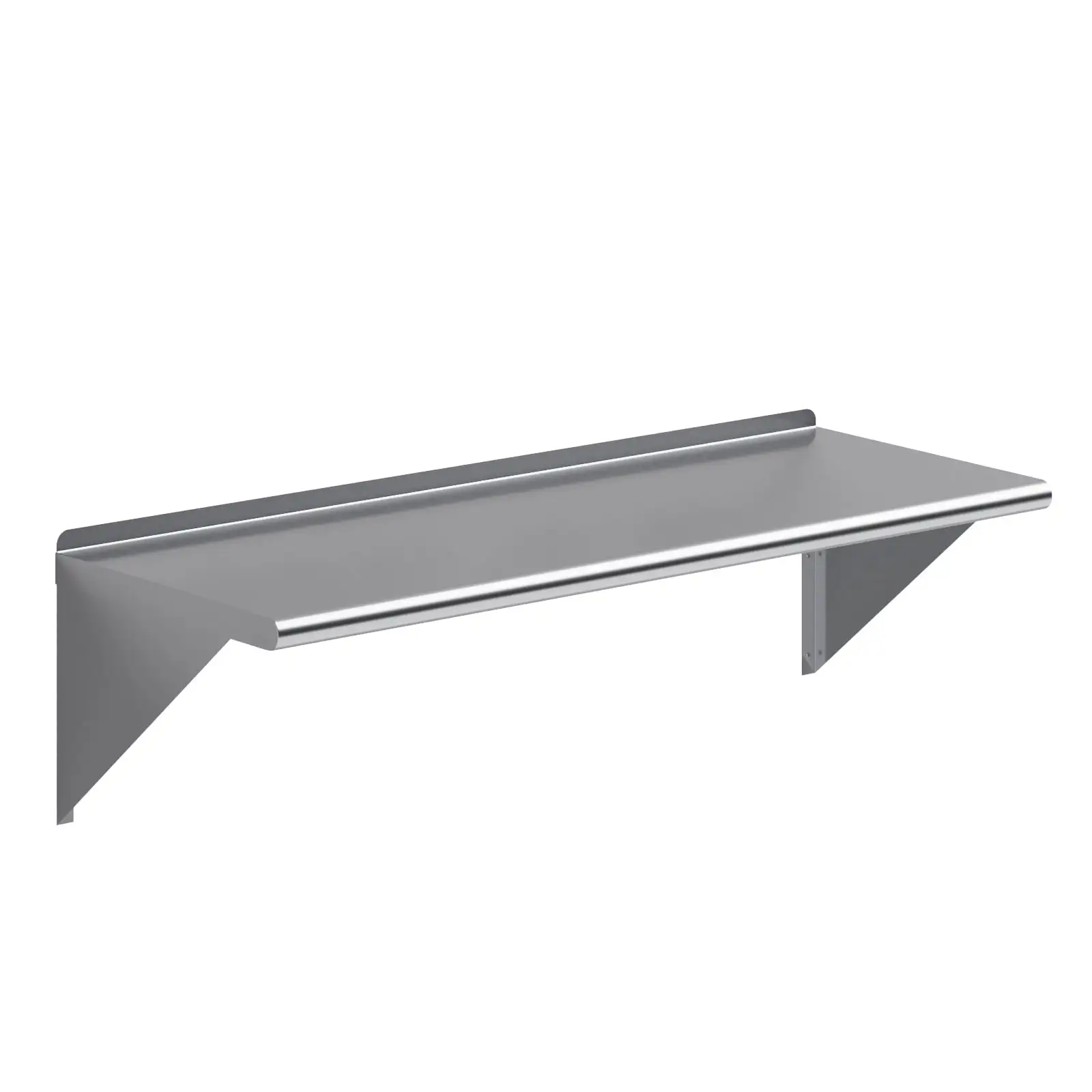 AmGood 48 Long x 18 Deep Stainless Steel Wall Shelf | NSF Certified | Appliance & Equipment Metal Shelving | Kitchen. Restaurant. Garage. Laundry. Utility Room