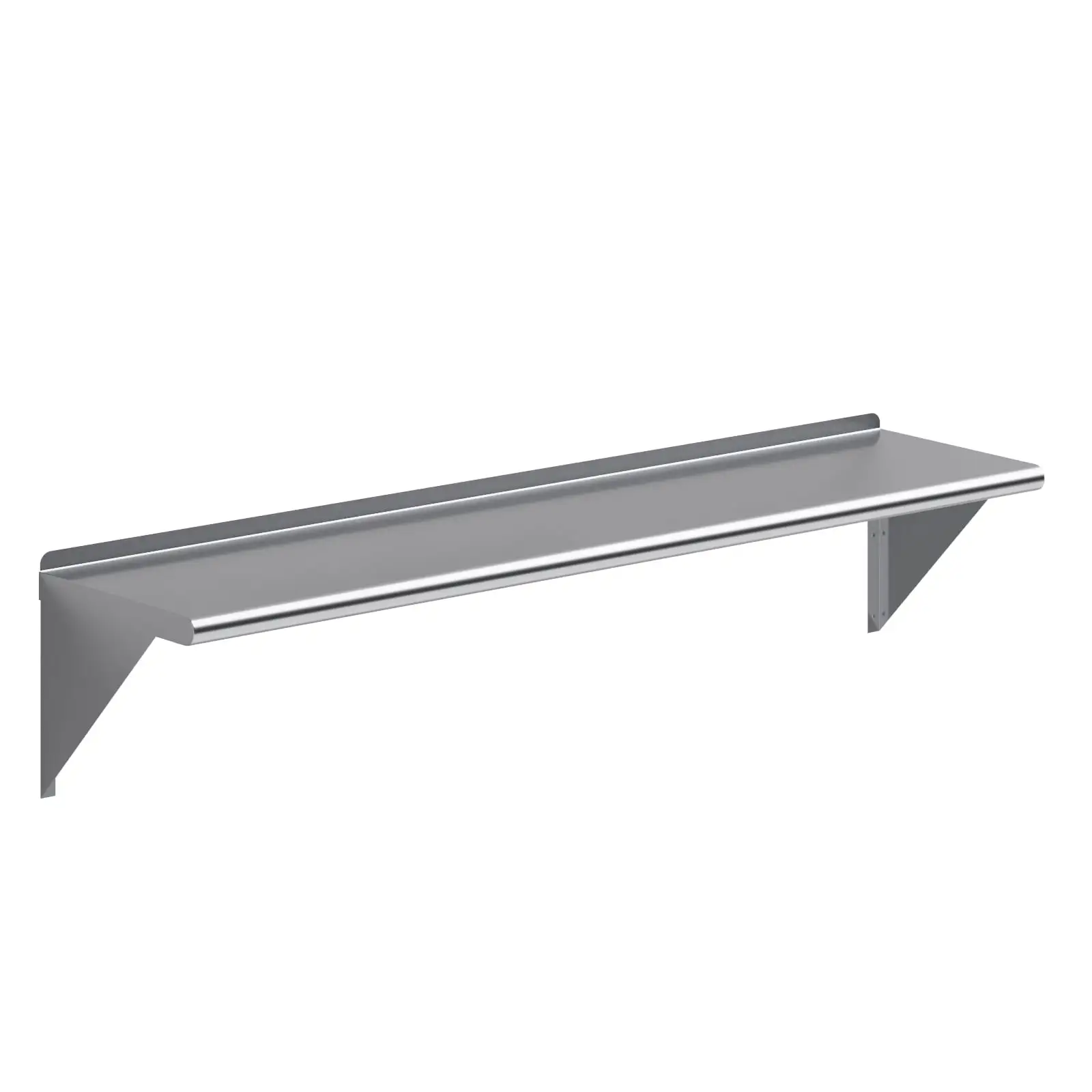 AmGood 60 Long x 14 Deep Stainless Steel Wall Shelf | NSF Certified | Appliance & Equipment Metal Shelving | Kitchen. Restaurant. Garage. Laundry. Utility Room