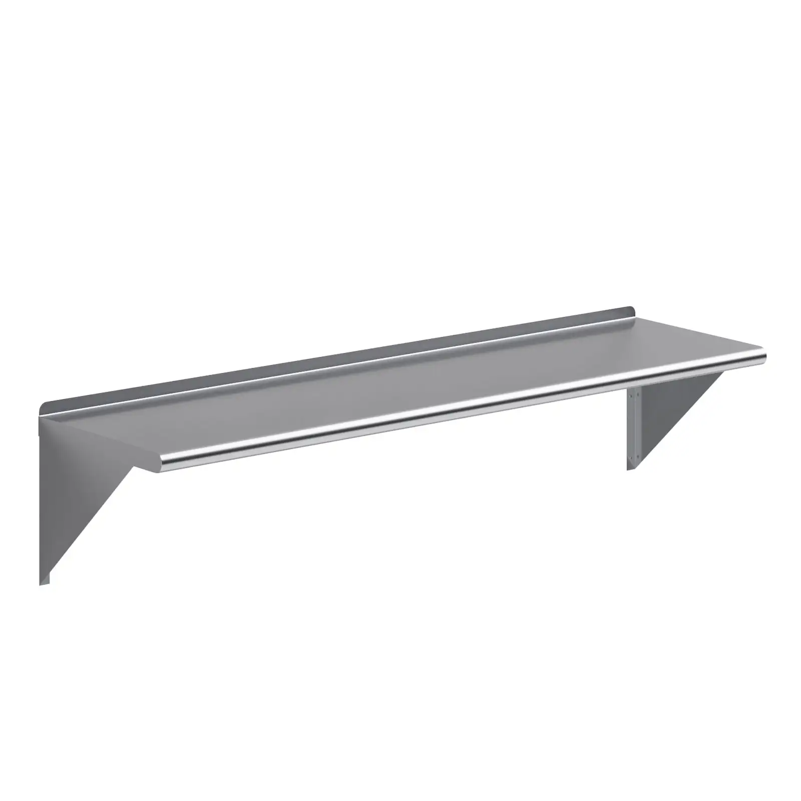 AmGood 60 Long x 16 Deep Stainless Steel Wall Shelf | NSF Certified | Appliance & Equipment Metal Shelving | Kitchen. Restaurant. Garage. Laundry. Utility Room