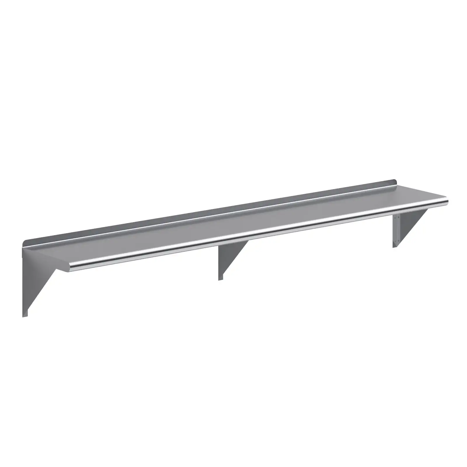 AmGood 72 Long x 12 Deep Stainless Steel Wall Shelf | NSF Certified | Appliance & Equipment Metal Shelving | Kitchen. Restaurant. Garage. Laundry. Utility Room