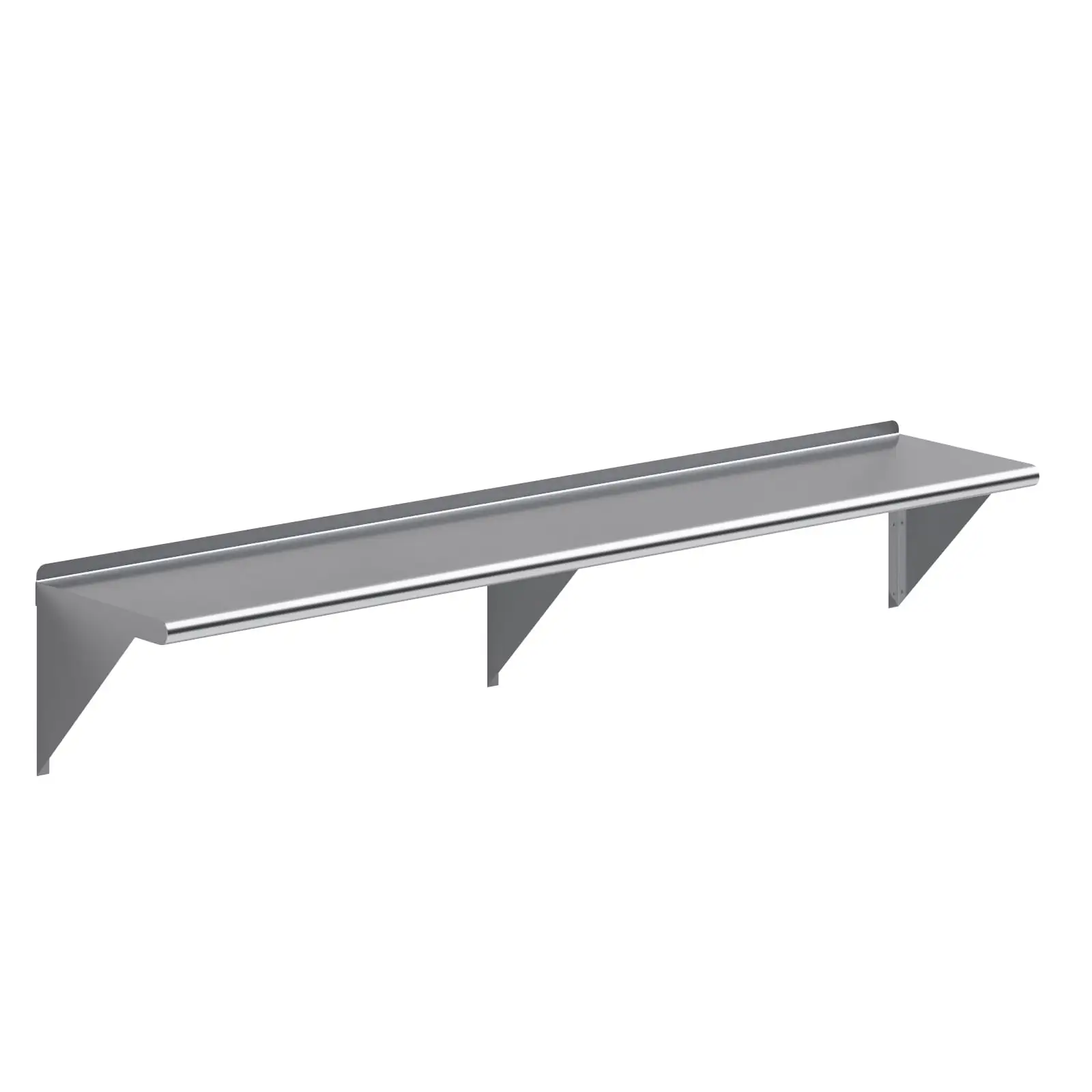 AmGood 72 Long x 14 Deep Stainless Steel Wall Shelf | NSF Certified | Appliance & Equipment Metal Shelving | Kitchen. Restaurant. Garage. Laundry. Utility Room