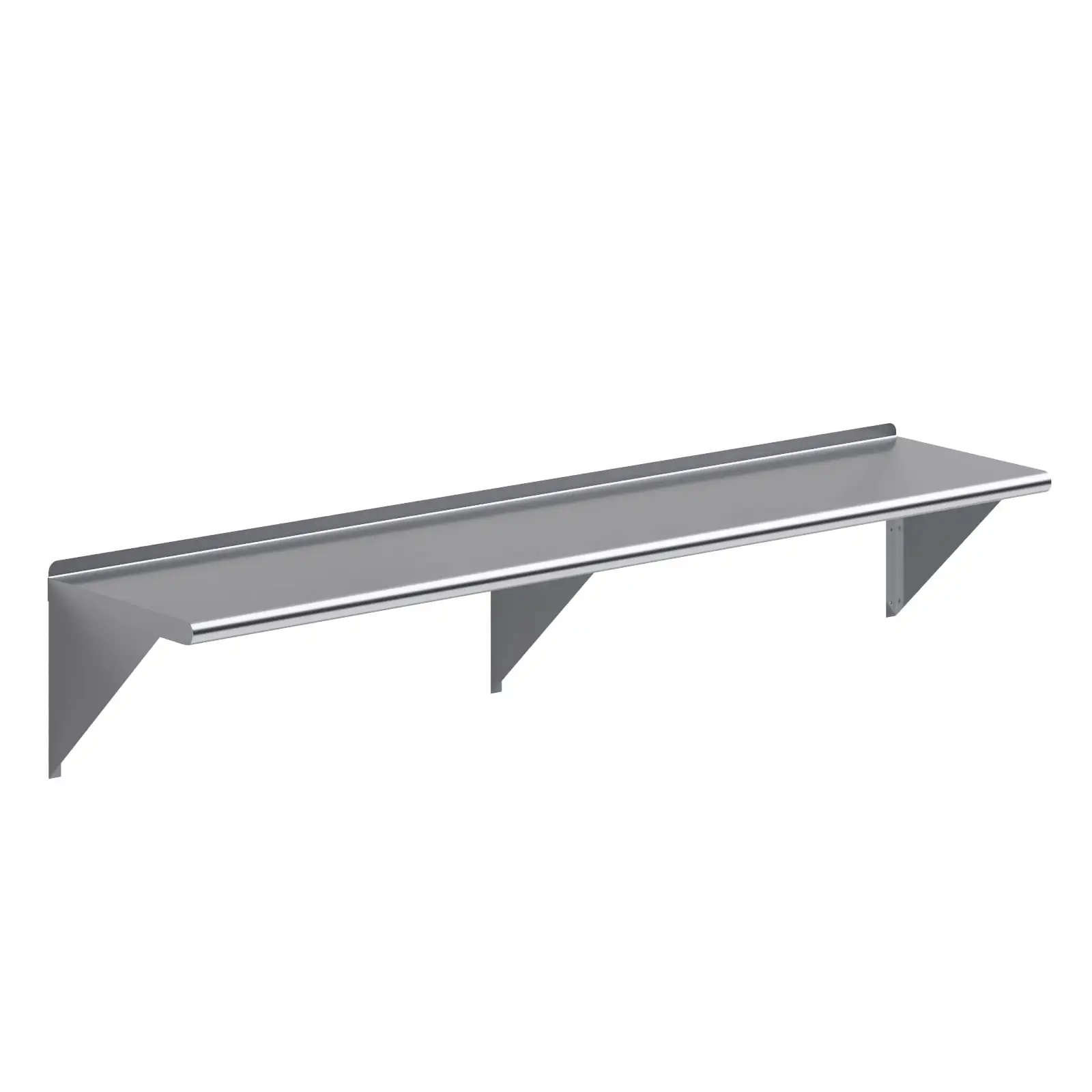 AmGood 72 Long x 16 Deep Stainless Steel Wall Shelf | NSF Certified | Appliance & Equipment Metal Shelving | Kitchen. Restaurant. Garage. Laundry. Utility Room