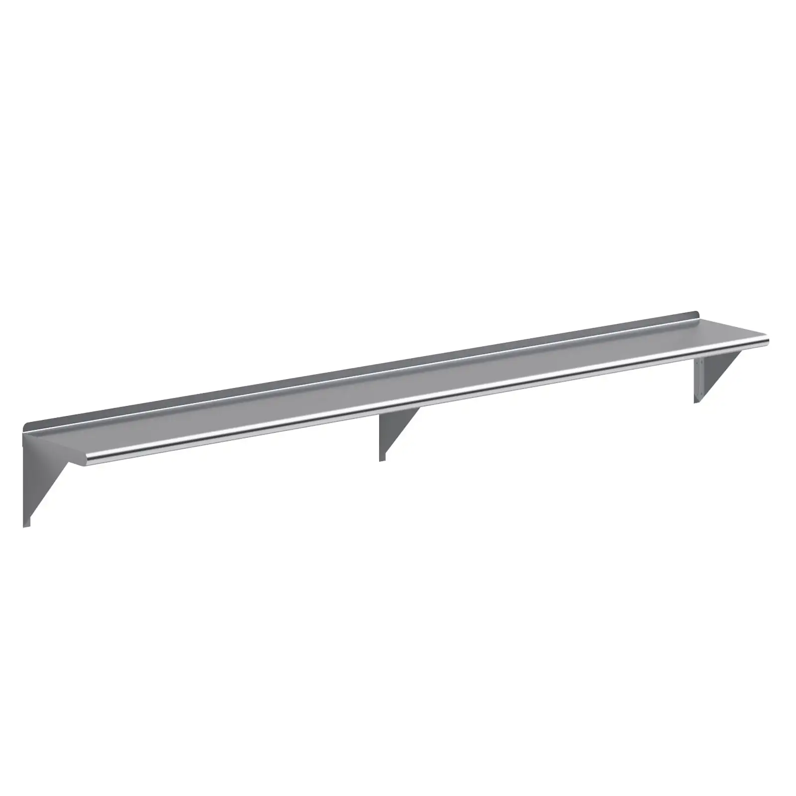 AmGood 96 Long x 12 Deep Stainless Steel Wall Shelf | NSF Certified | Appliance & Equipment Metal Shelving | Kitchen. Restaurant. Garage. Laundry. Utility Room