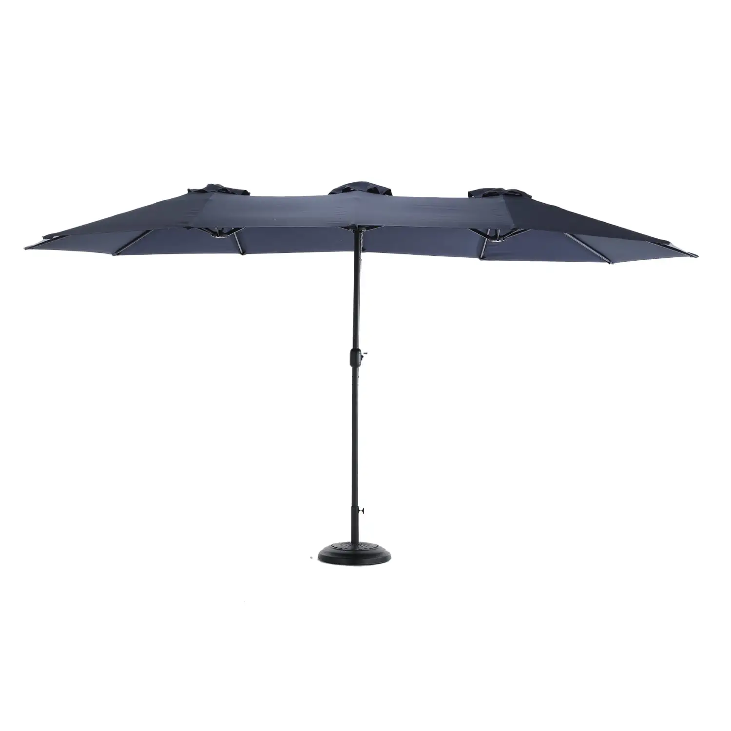 Ambifirner 14.8 Ft Double-Sided Patio Umbrella with Crank Handle and Air Vents - Ideal for Backyard. Deck. Pool. Market